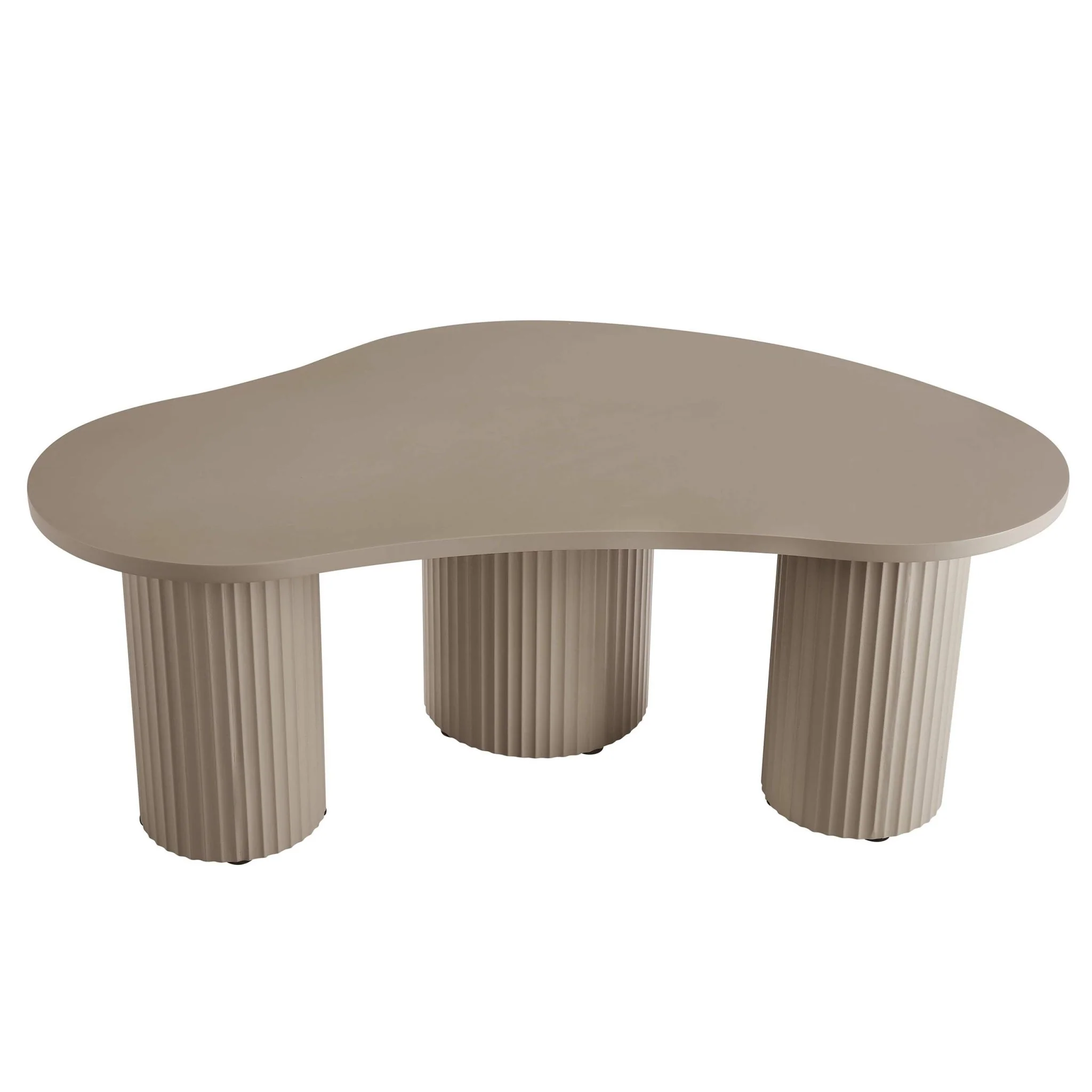 Evie Irregular Coffee Table - Taupe - Image 4