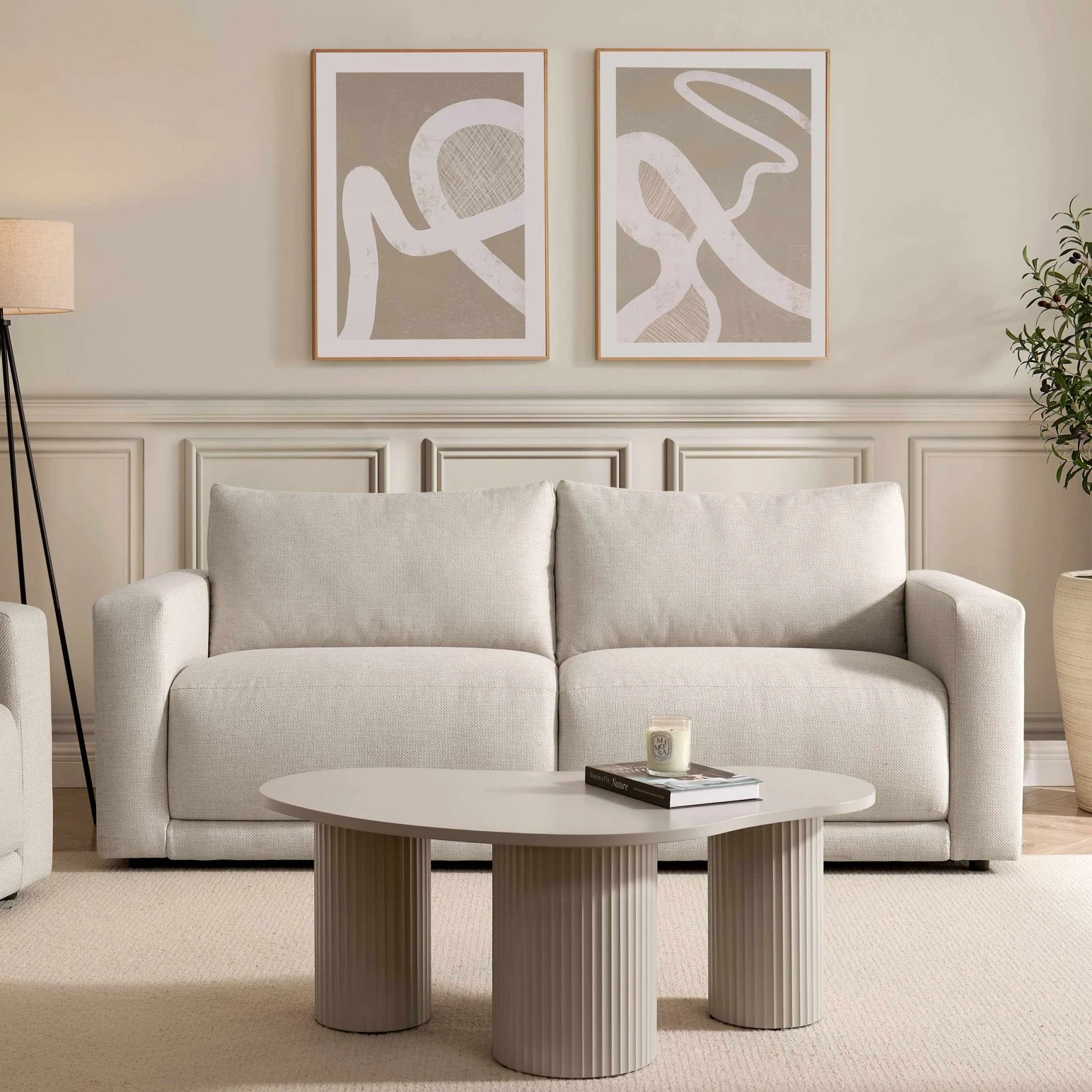 Chicago 3 Seater Sofa - Beige