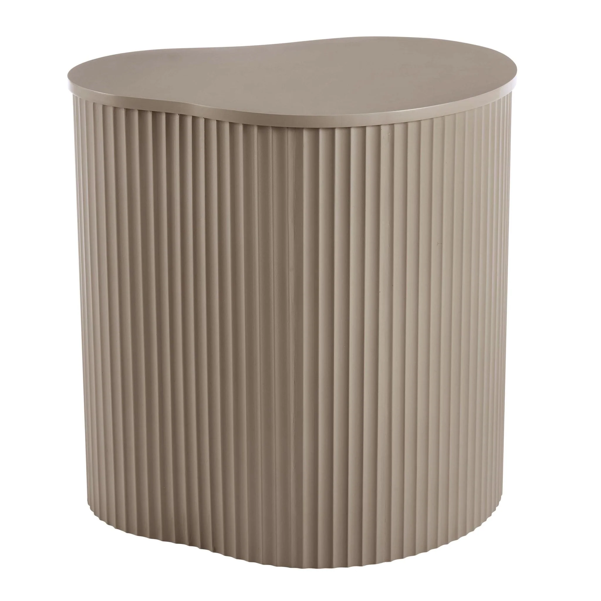 Evie Irregular Side Table - Taupe - Image 3