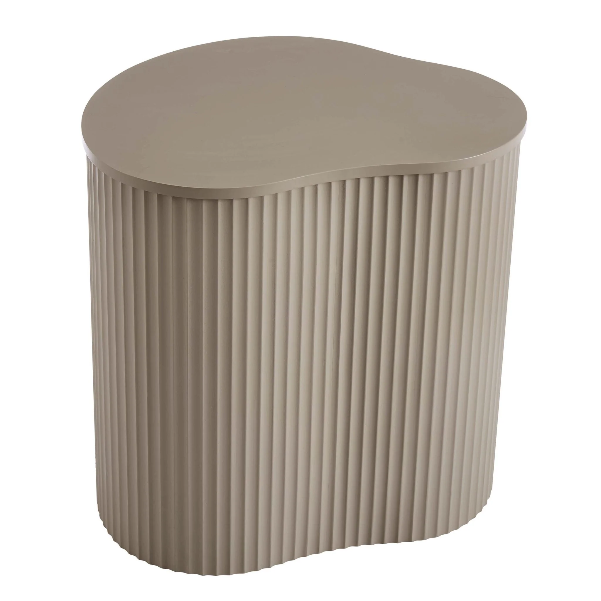 Evie Irregular Side Table - Taupe - Image 4