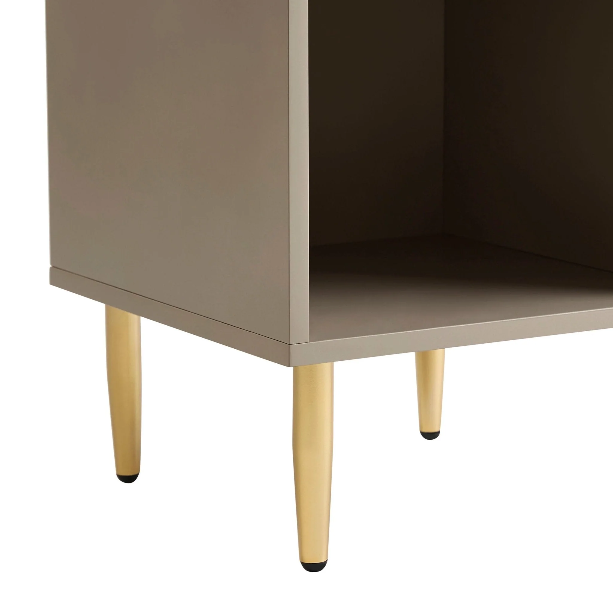 Evie 1 Drawer Nightstand - Taupe - Image 6