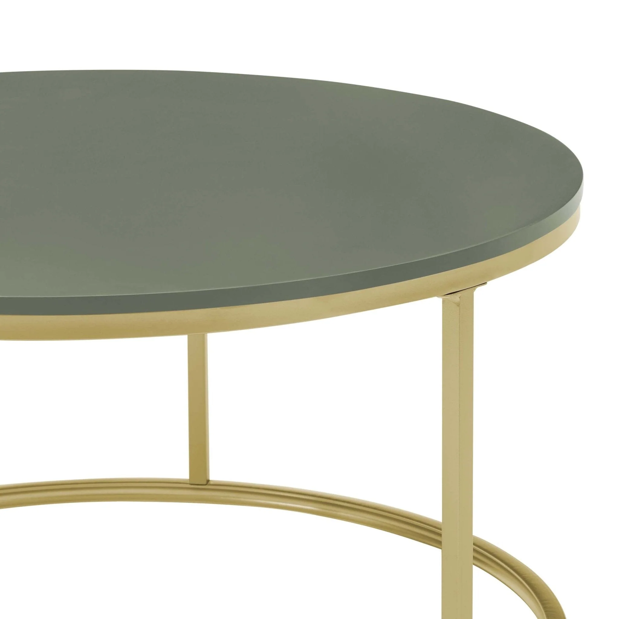 Evie Round Nesting Coffee Table - Vetiver - Image 6
