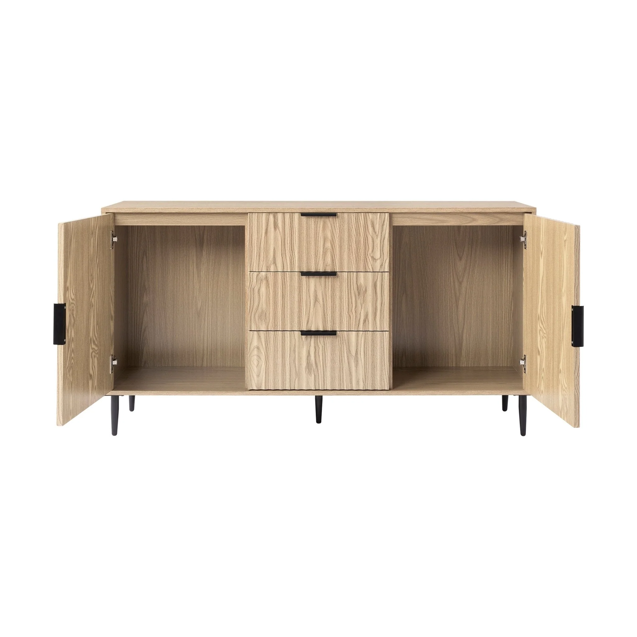 Evie Sideboard with Drawers - Wood Effect - Image 4