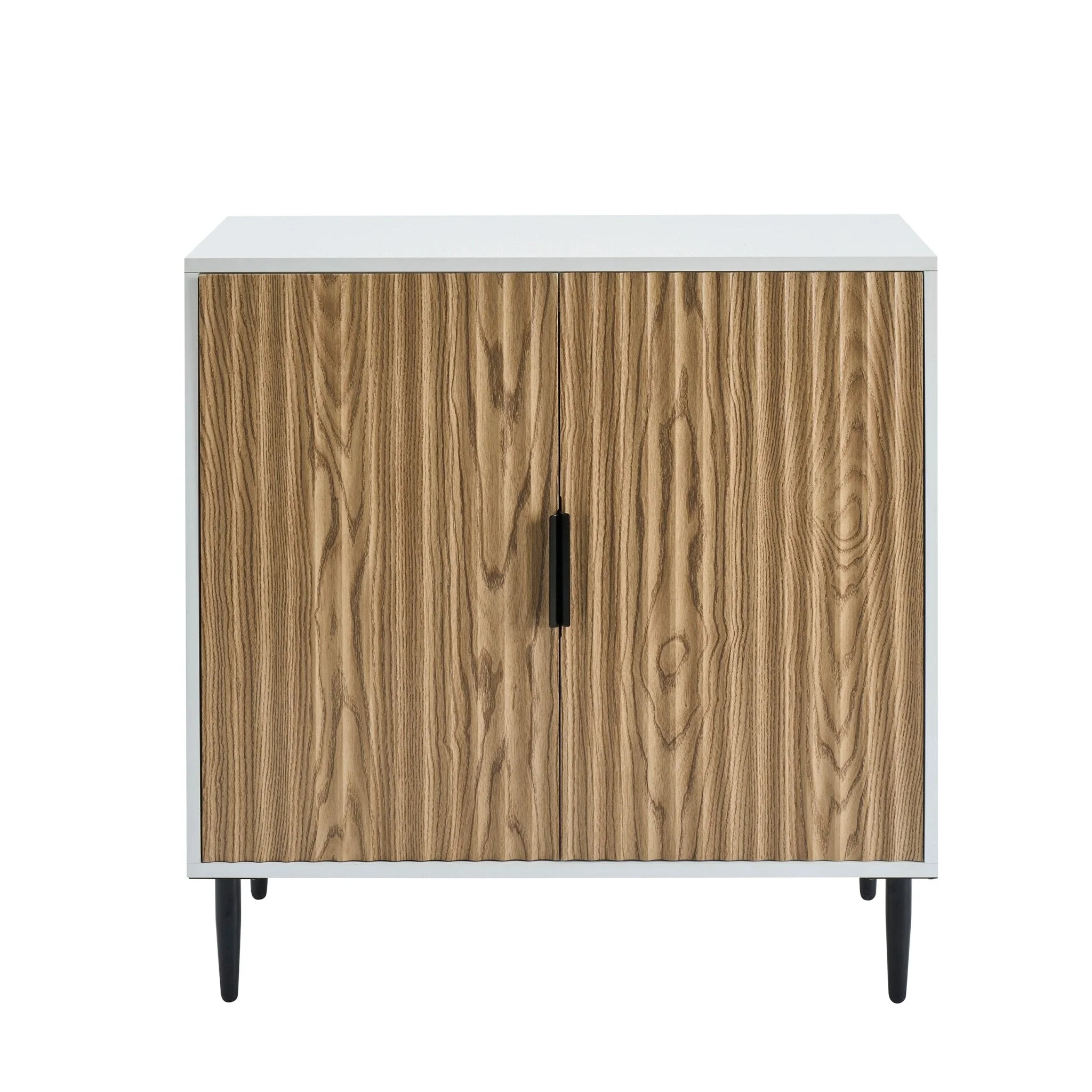 Evie Small Sideboard - White/Wood Effect - Image 4