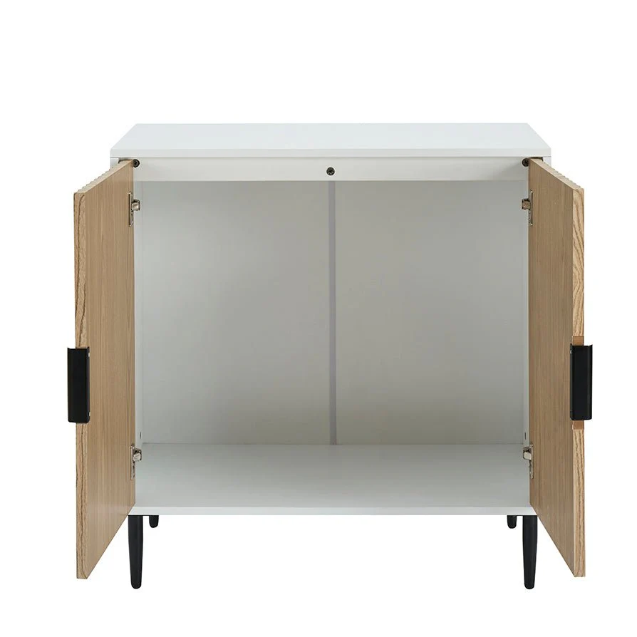 Evie Small Sideboard - White/Wood Effect - Image 5