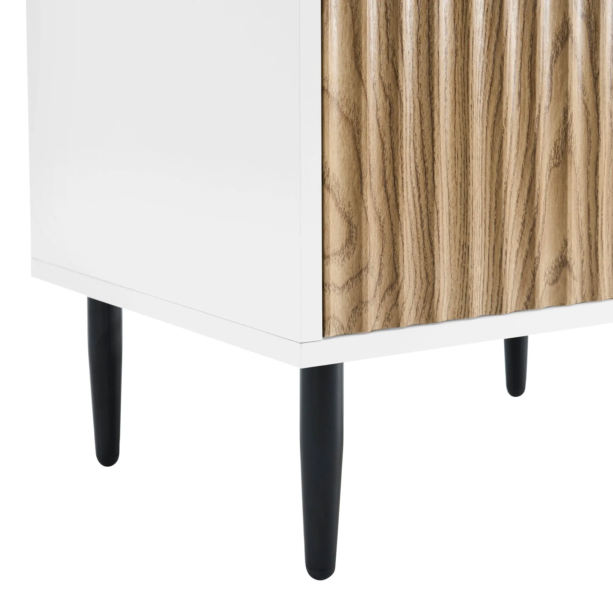 Evie Small Sideboard - White/Wood Effect - Image 7