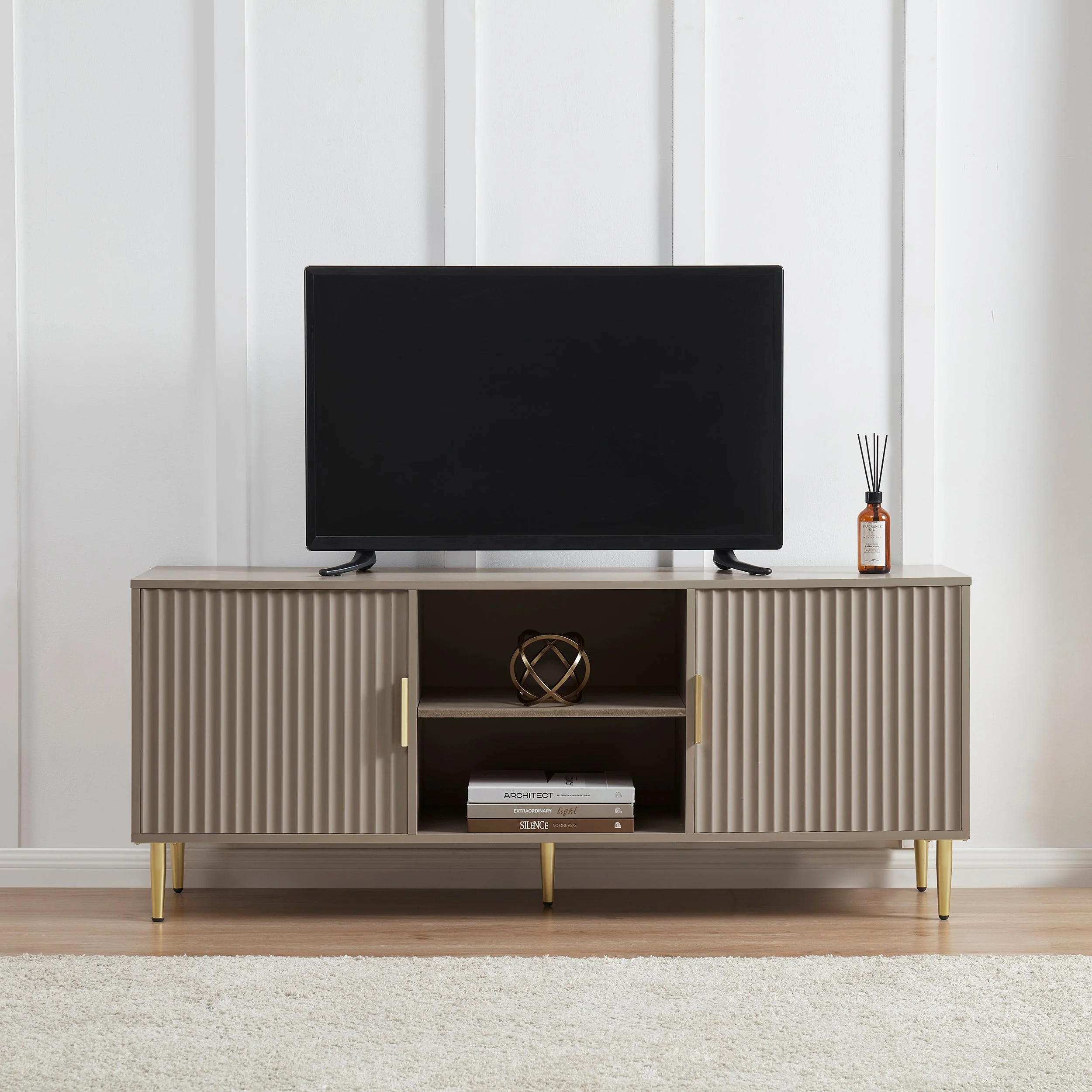 Evie TV Stand for TVs up to 65" - Taupe - Image 4