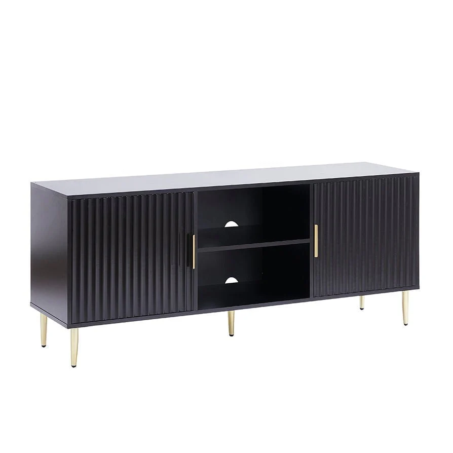 Evie TV Unit for TVs up to 65" - Black - Image 3