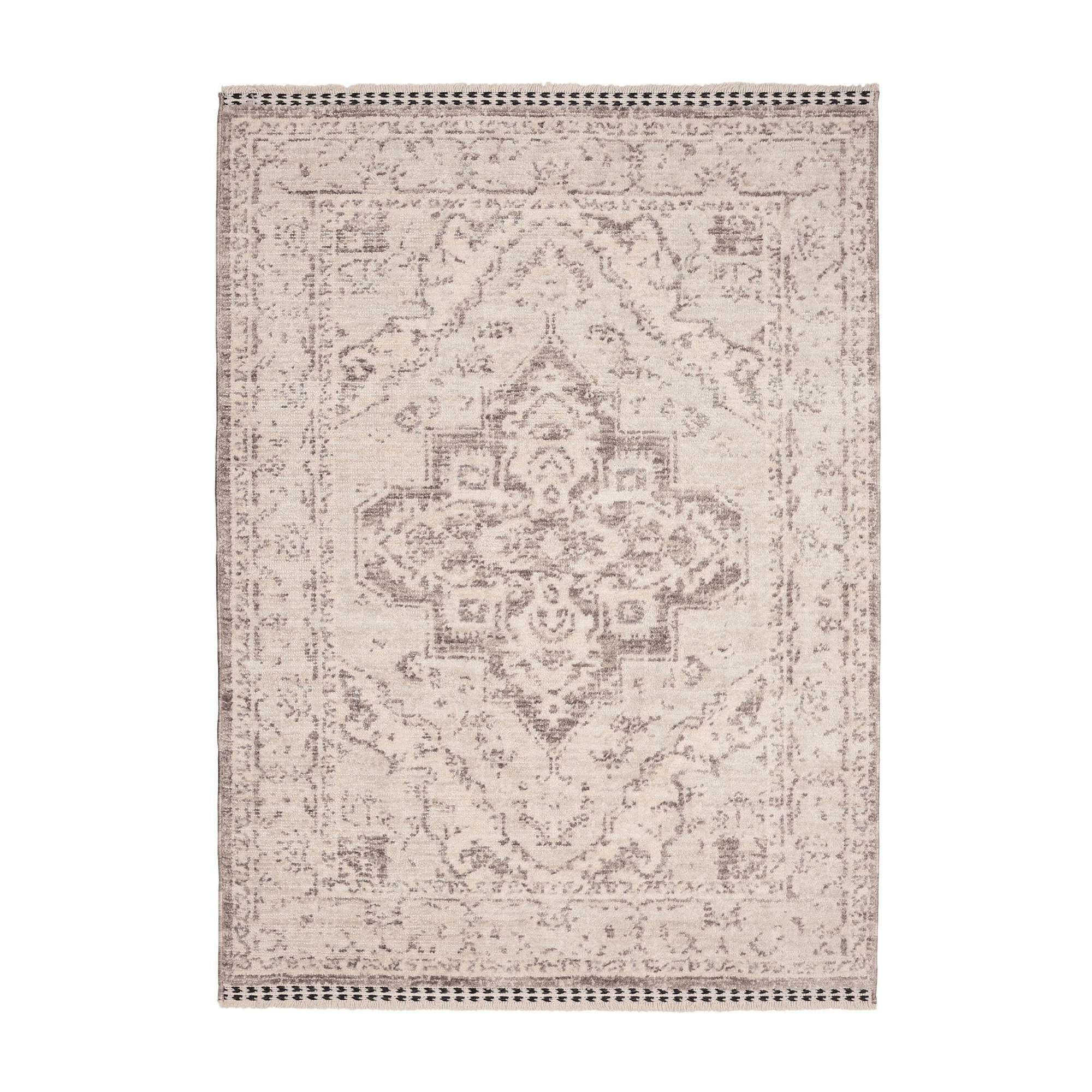 Ezra Traditional Tufted Edge Rug - Natural - Image 2