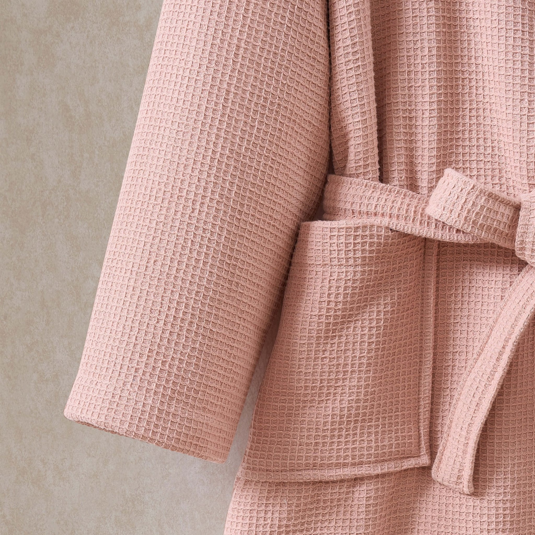Fiji Waffle Cotton Robe - Pink - Image 4