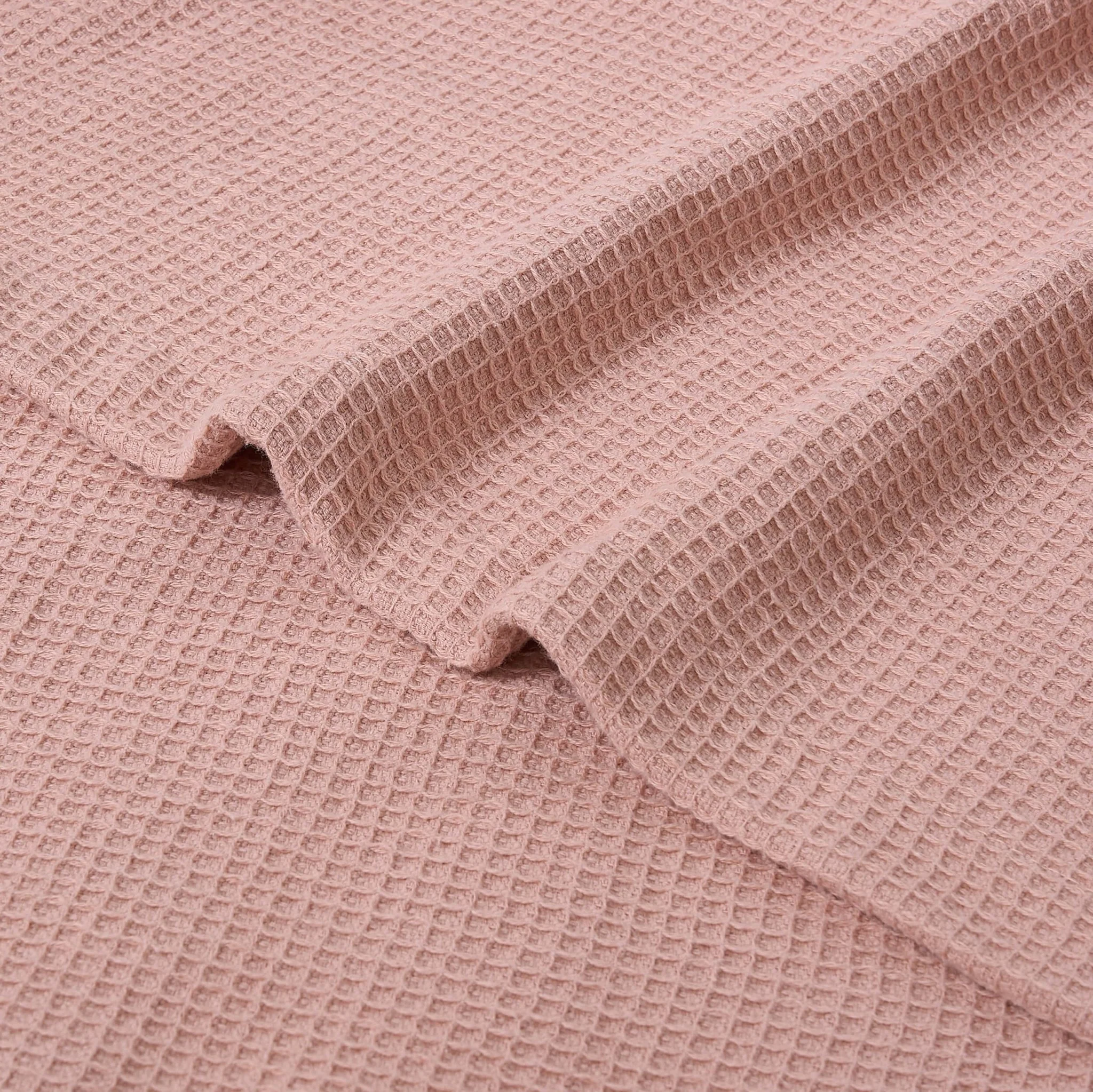 Fiji Waffle Cotton Robe - Pink - Image 6