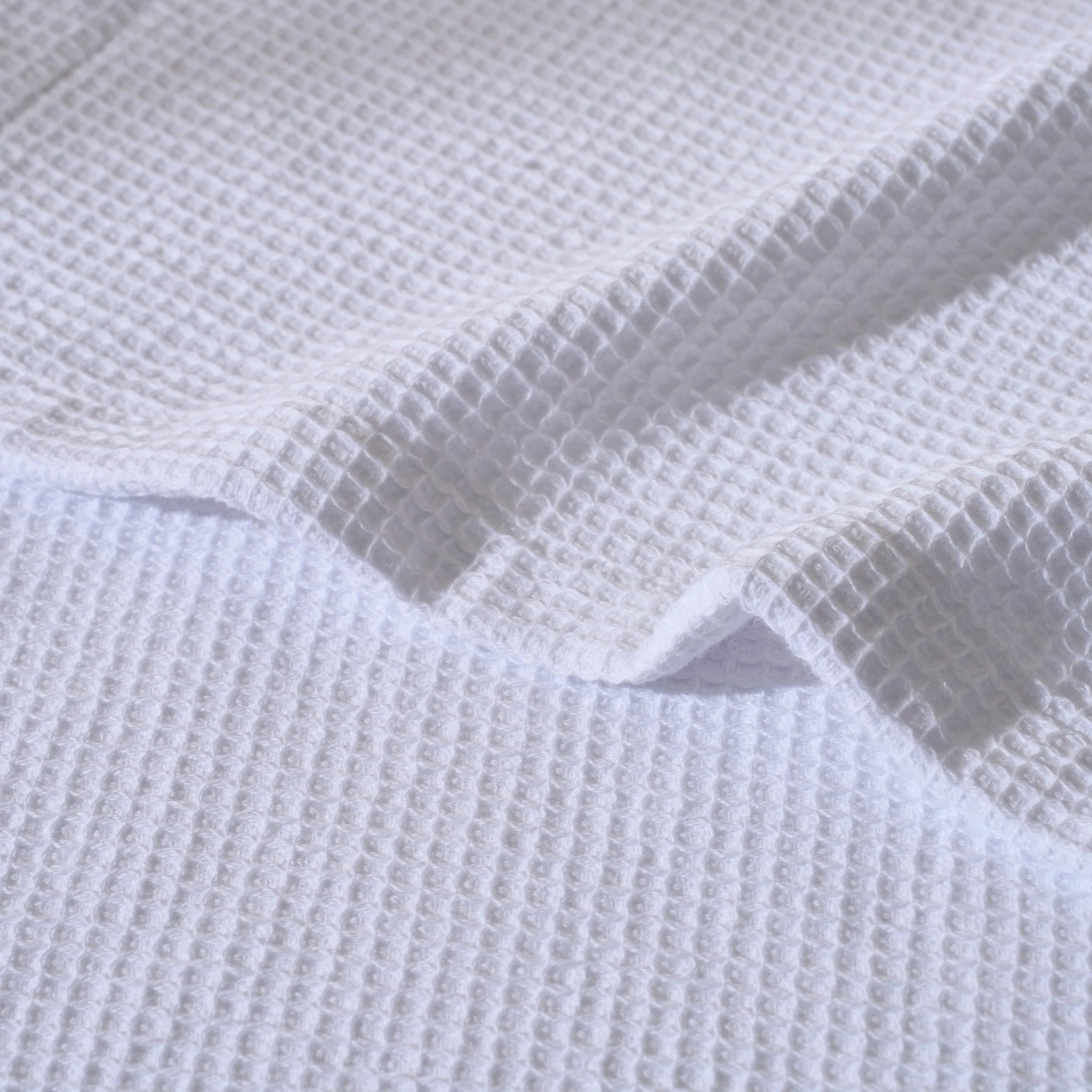 Fiji Waffle Cotton Robe - White - Image 2