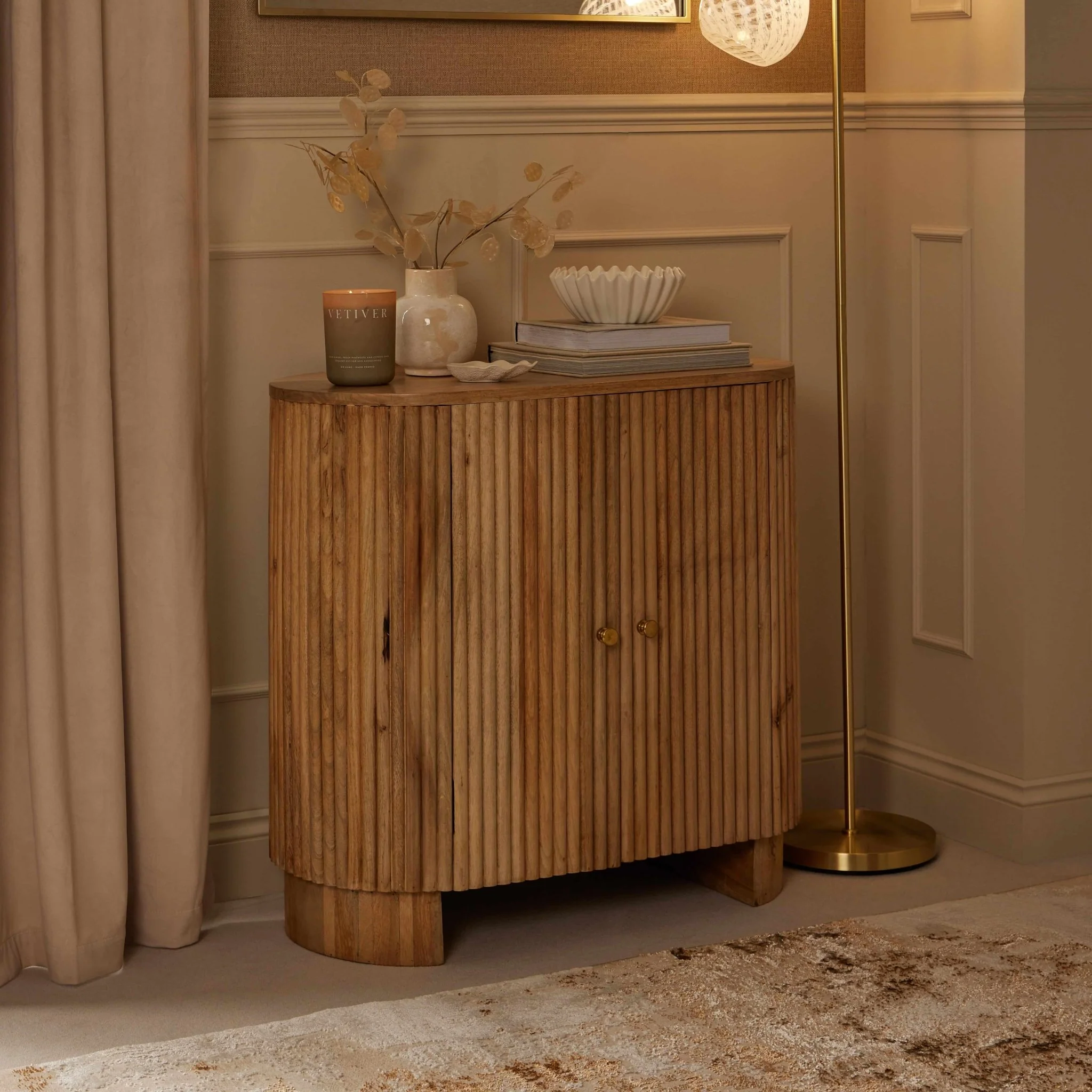 Finley Mango Wood 2 Door Sideboard - Natural - Image 2