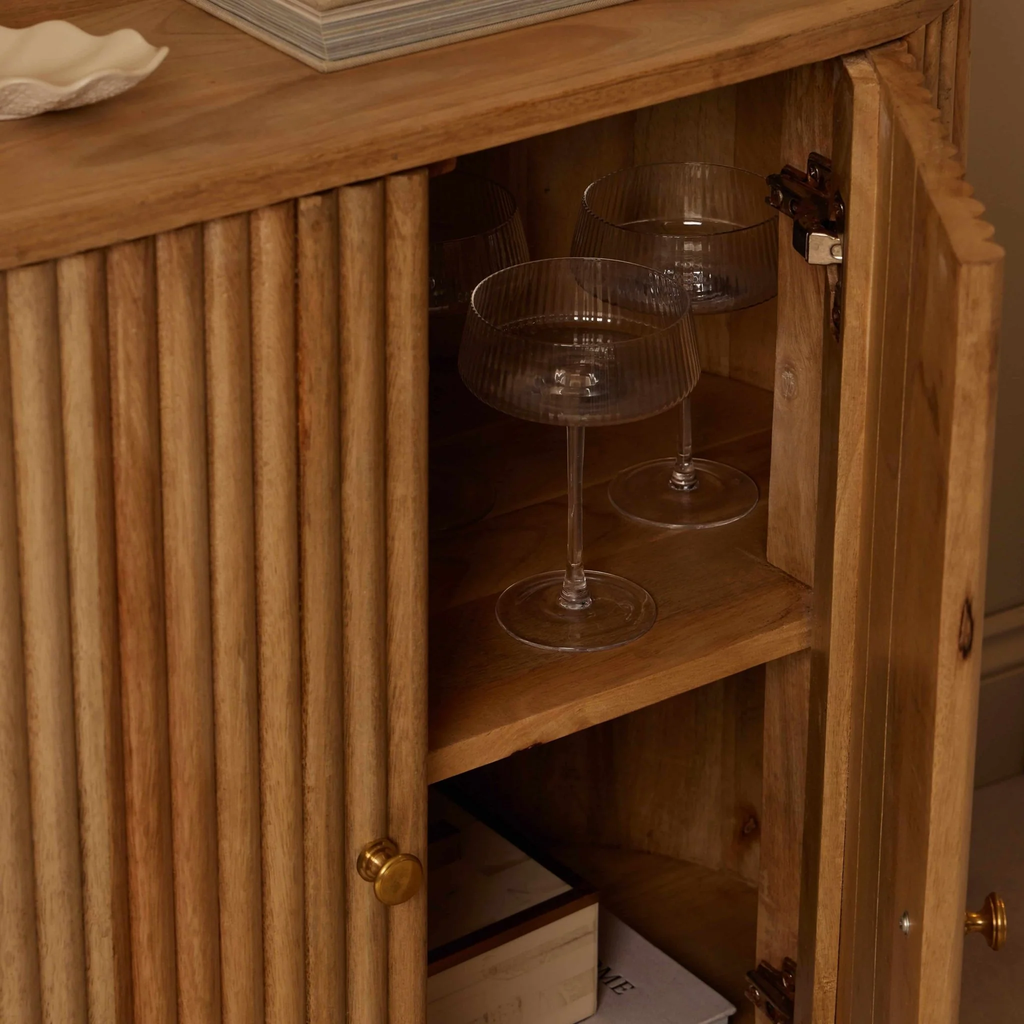 Finley Mango Wood 2 Door Sideboard - Natural - Image 3