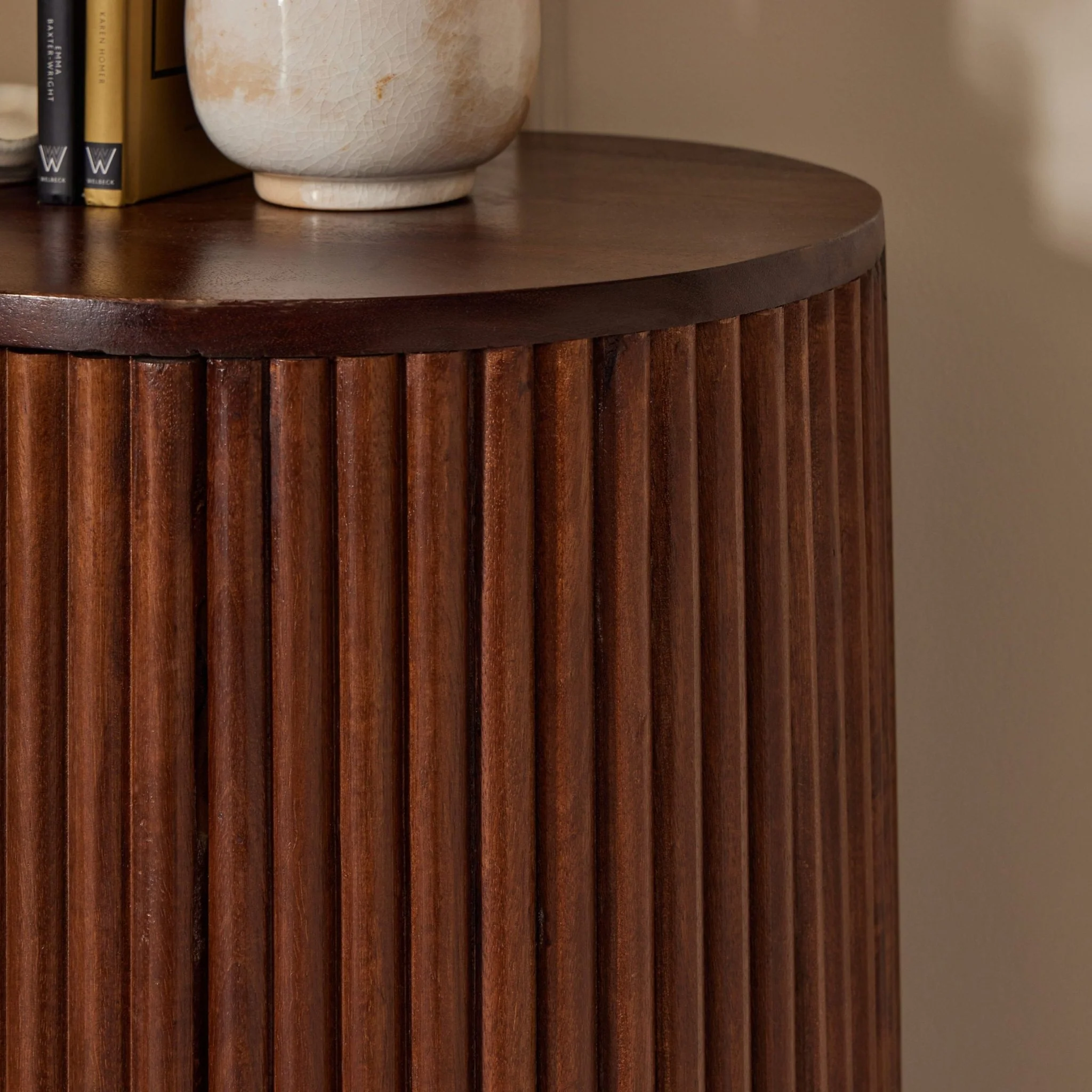 Finley Mango Wood 2 Door Sideboard - Walnut - Image 3