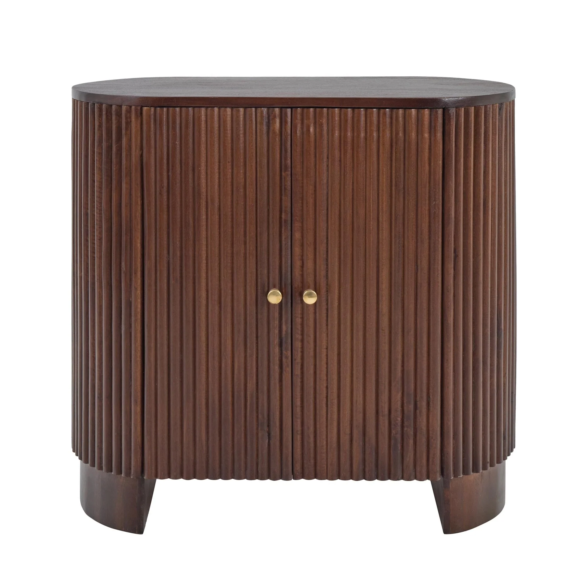 Finley Mango Wood 2 Door Sideboard - Walnut - Image 4