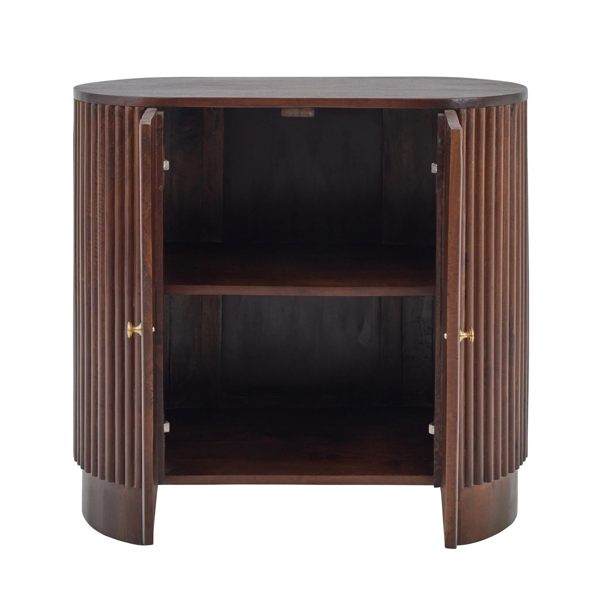 Finley Mango Wood 2 Door Sideboard - Walnut - Image 5
