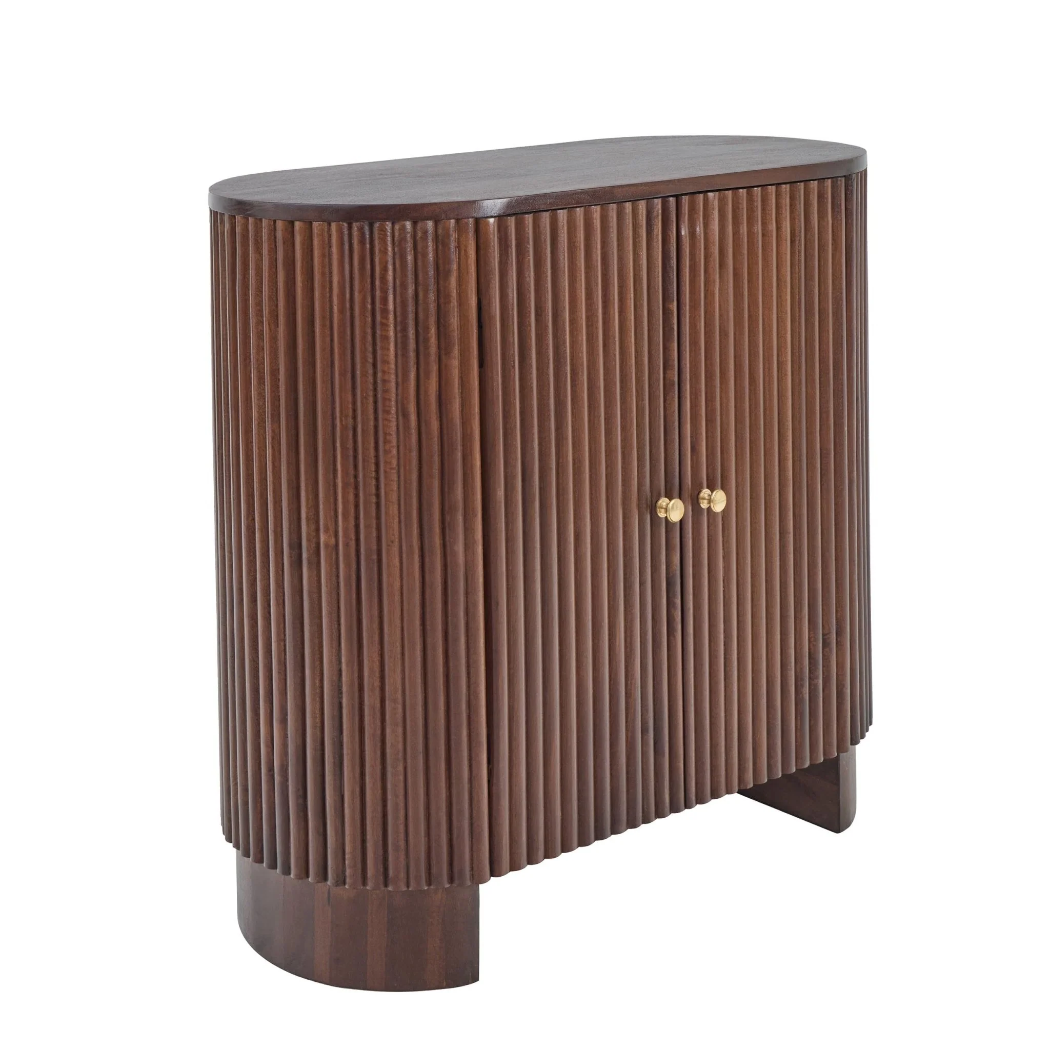 Finley Mango Wood 2 Door Sideboard - Walnut - Image 7