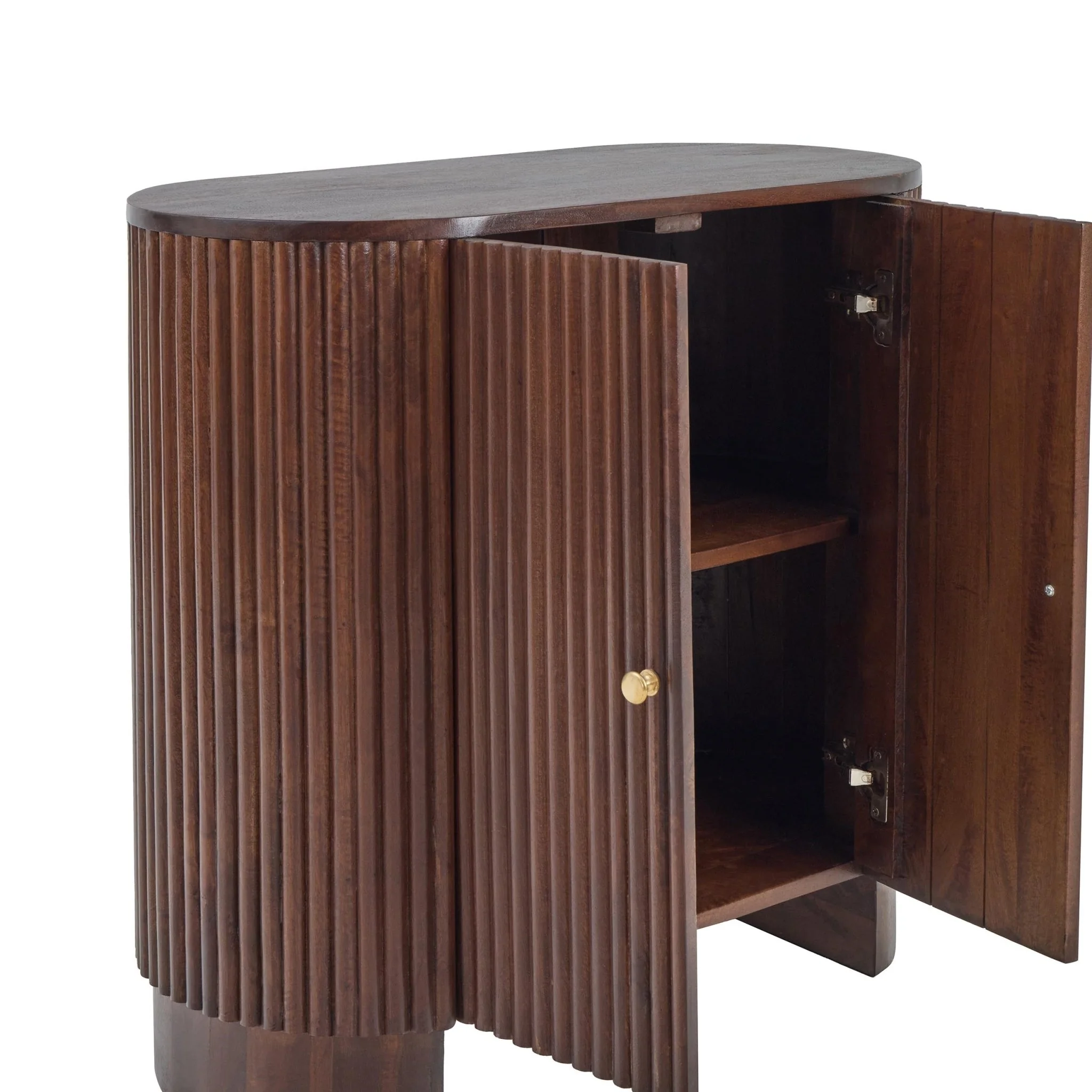 Finley Mango Wood 2 Door Sideboard - Walnut - Image 9