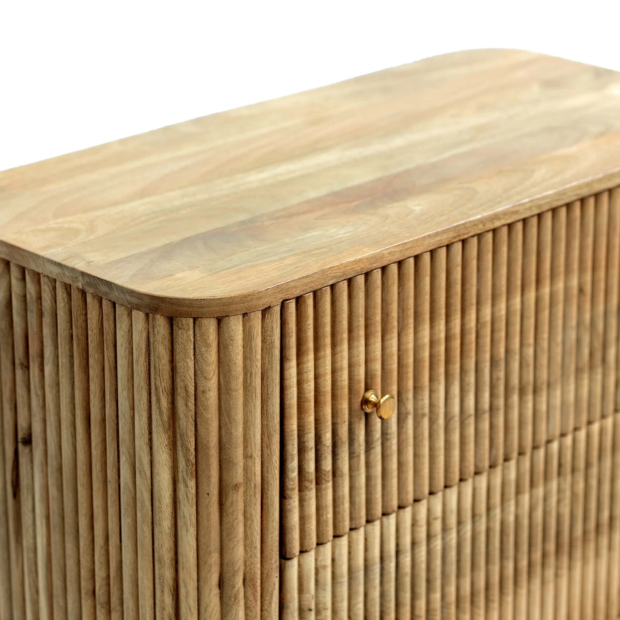 Finley Mango Wood 3 Drawer Chest - Natural - Image 7