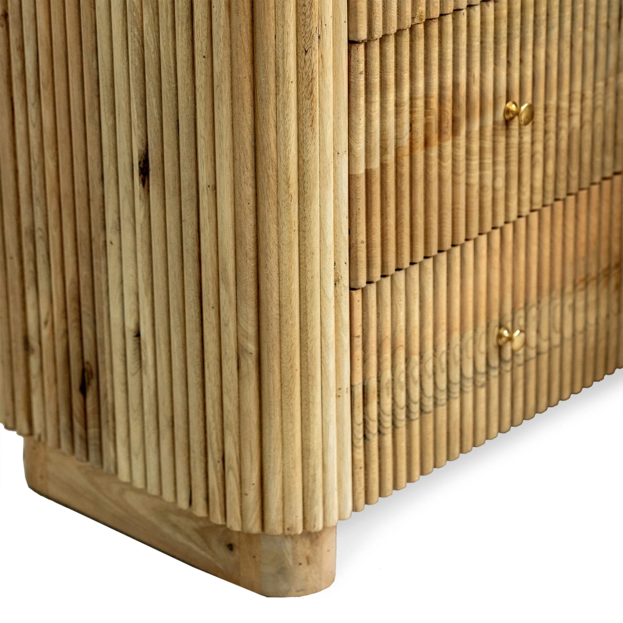 Finley Mango Wood 3 Drawer Chest - Natural - Image 9