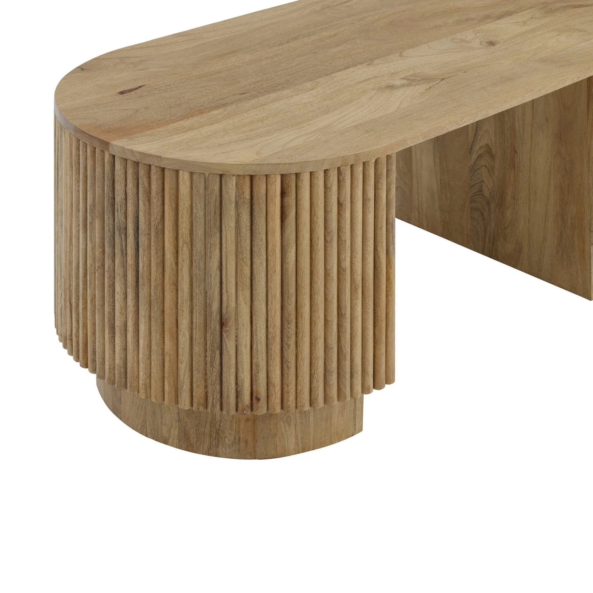 Finley Mango Wood Coffee Table - Natural - Image 5