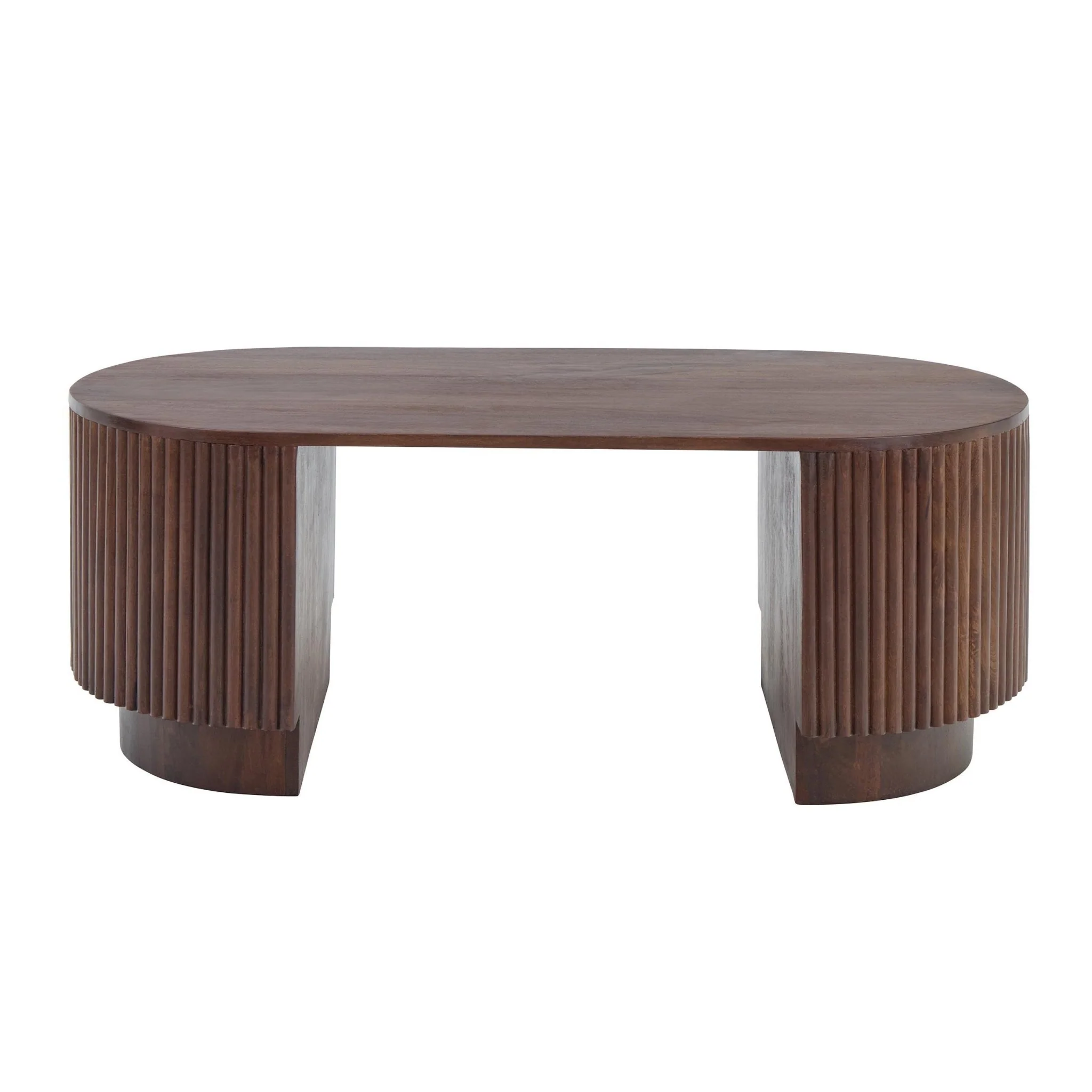 Finley Mango Wood Coffee Table - Walnut - Image 3