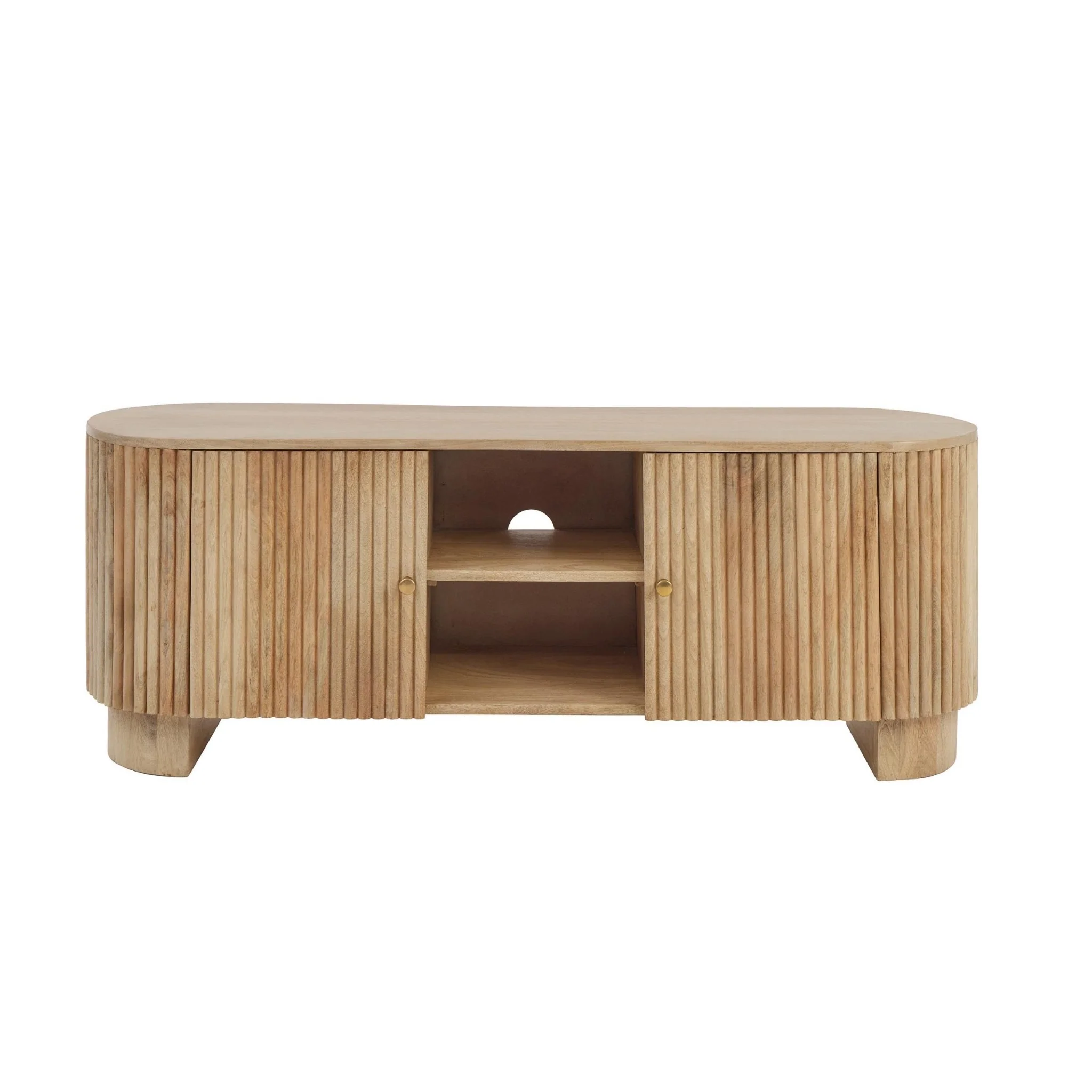 Finley Mango Wood Tv Unit for Tv Unit TVs up to 55" - Natural - Image 4