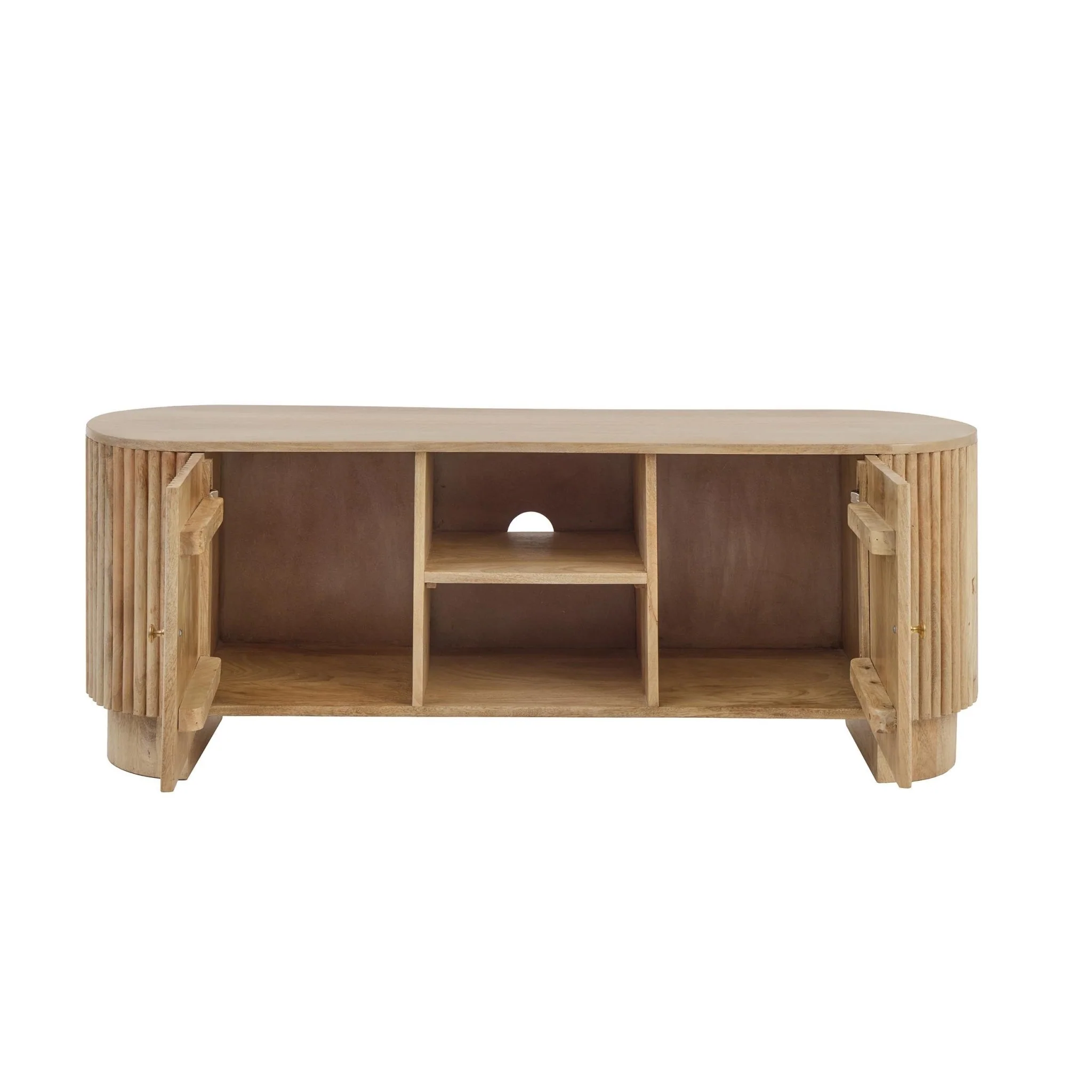 Finley Mango Wood Tv Unit for Tv Unit TVs up to 55" - Natural - Image 5