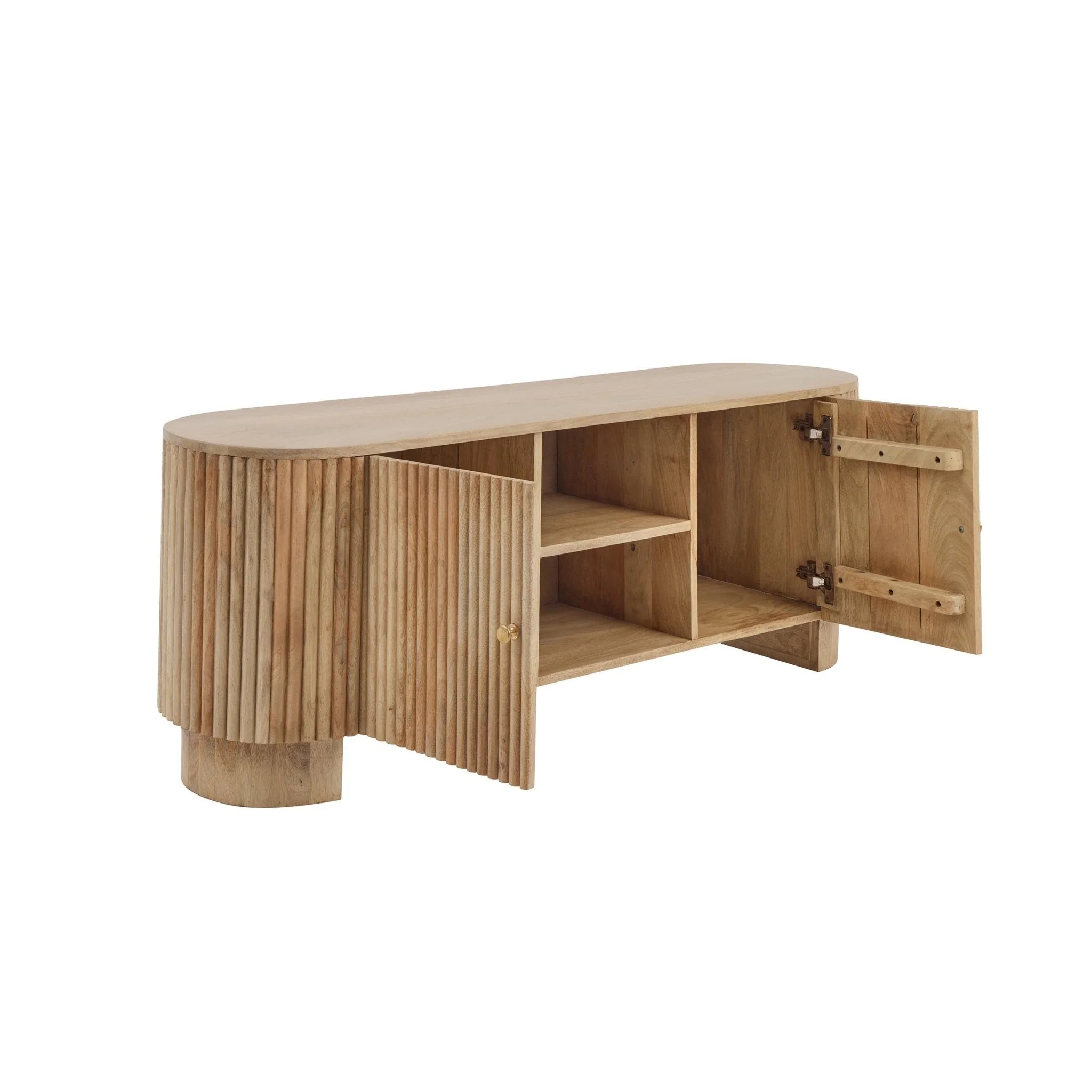 Finley Mango Wood Tv Unit for Tv Unit TVs up to 55" - Natural - Image 8