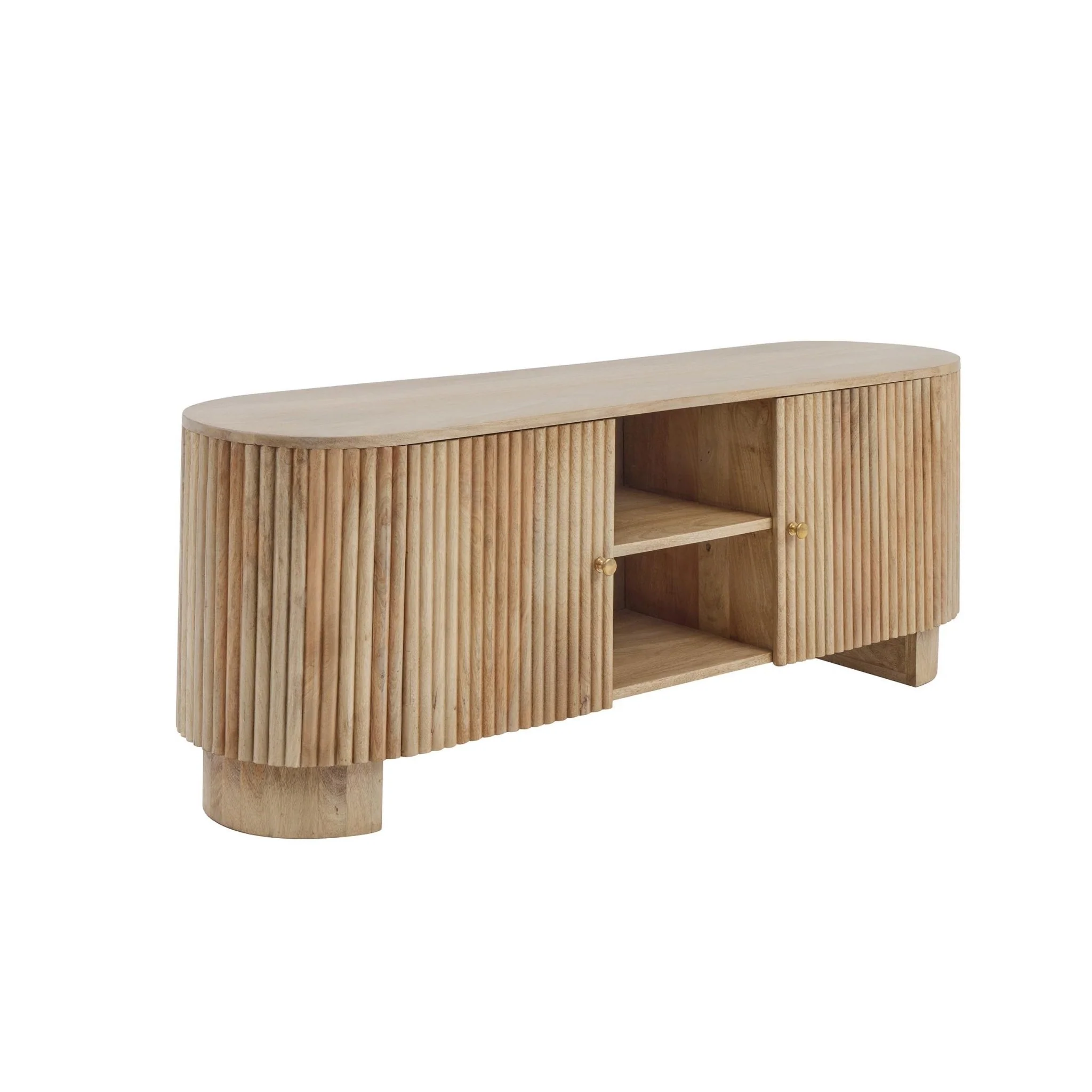 Finley Mango Wood Tv Unit for Tv Unit TVs up to 55" - Natural - Image 9