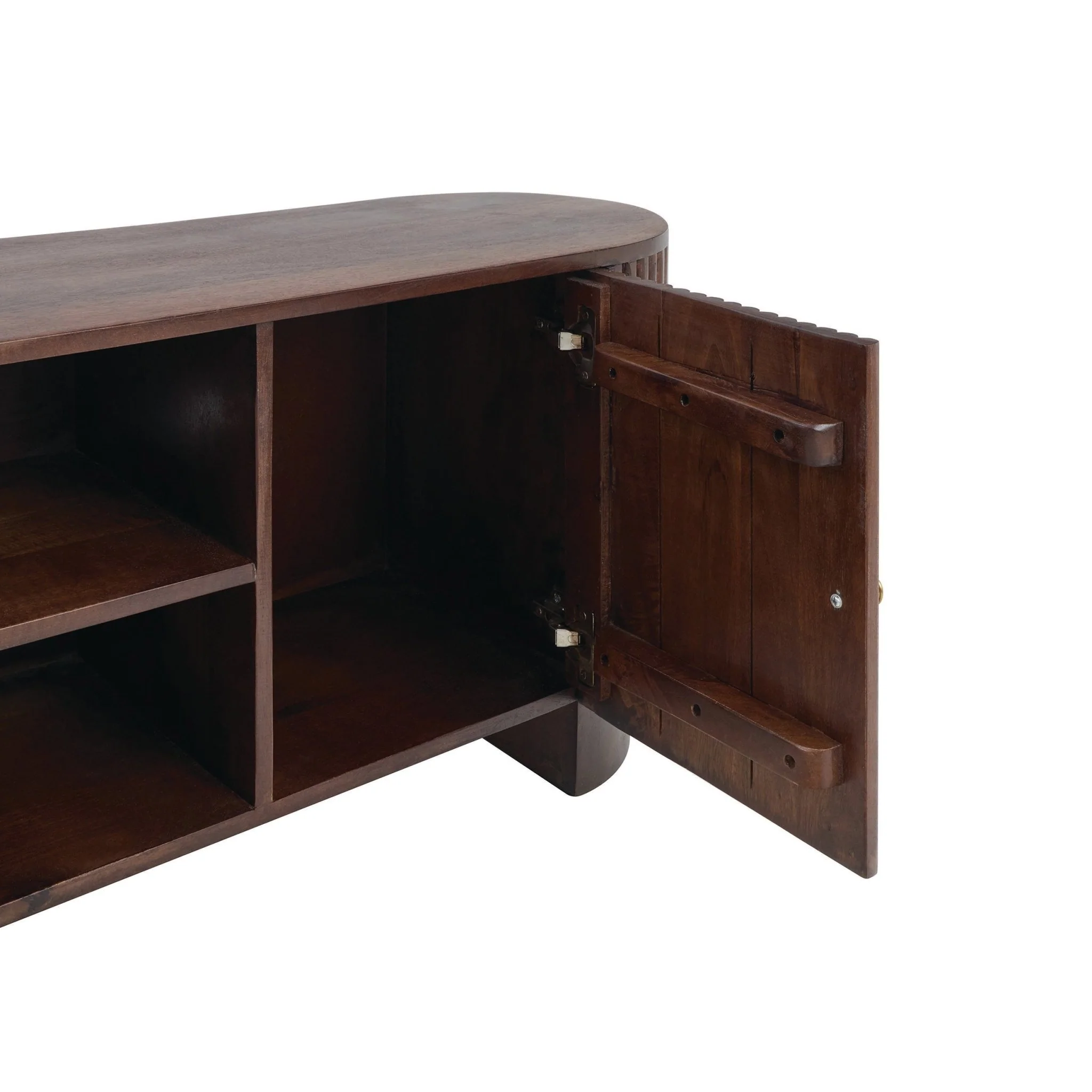 Finley Mango Wood Tv Unit for Tv Unit TVs up to 55" - Walnut - Image 9