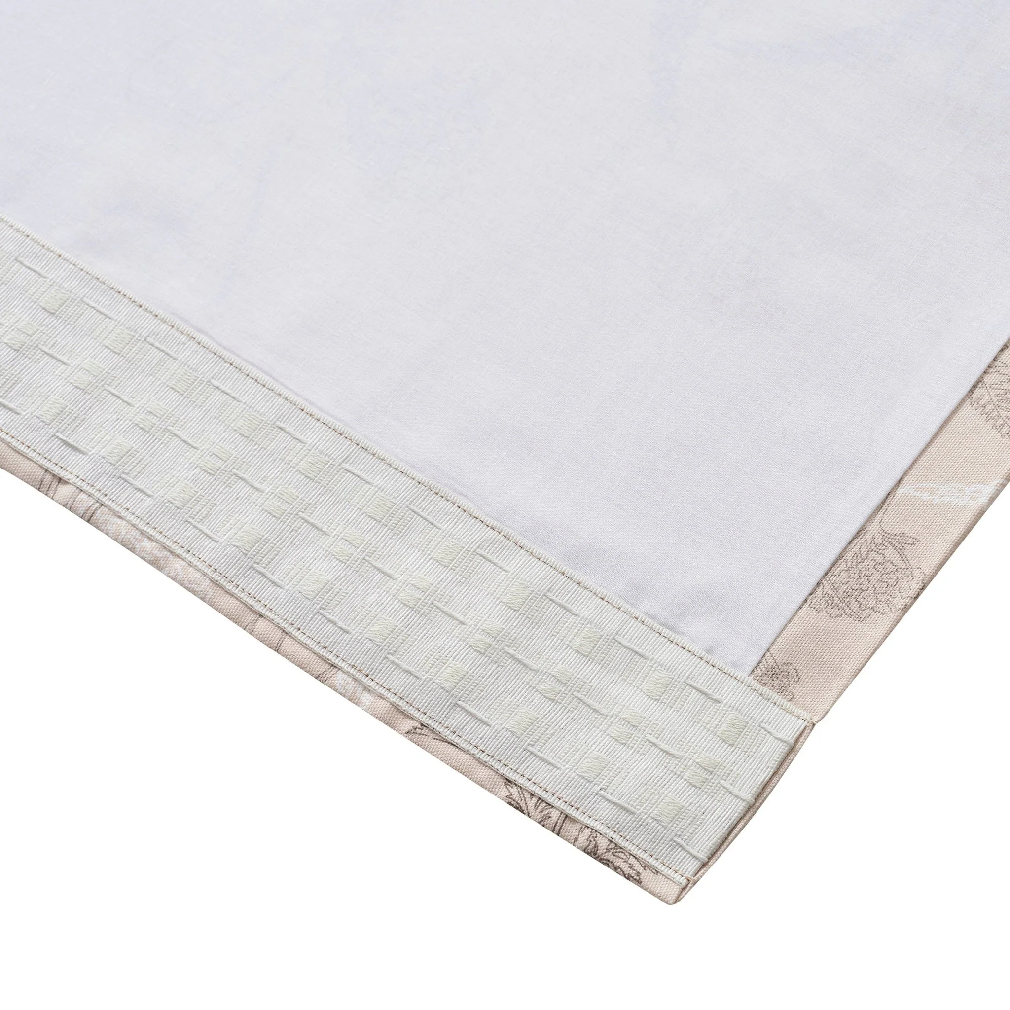 Floral Pencil Pleat Curtains - Taupe - Image 4