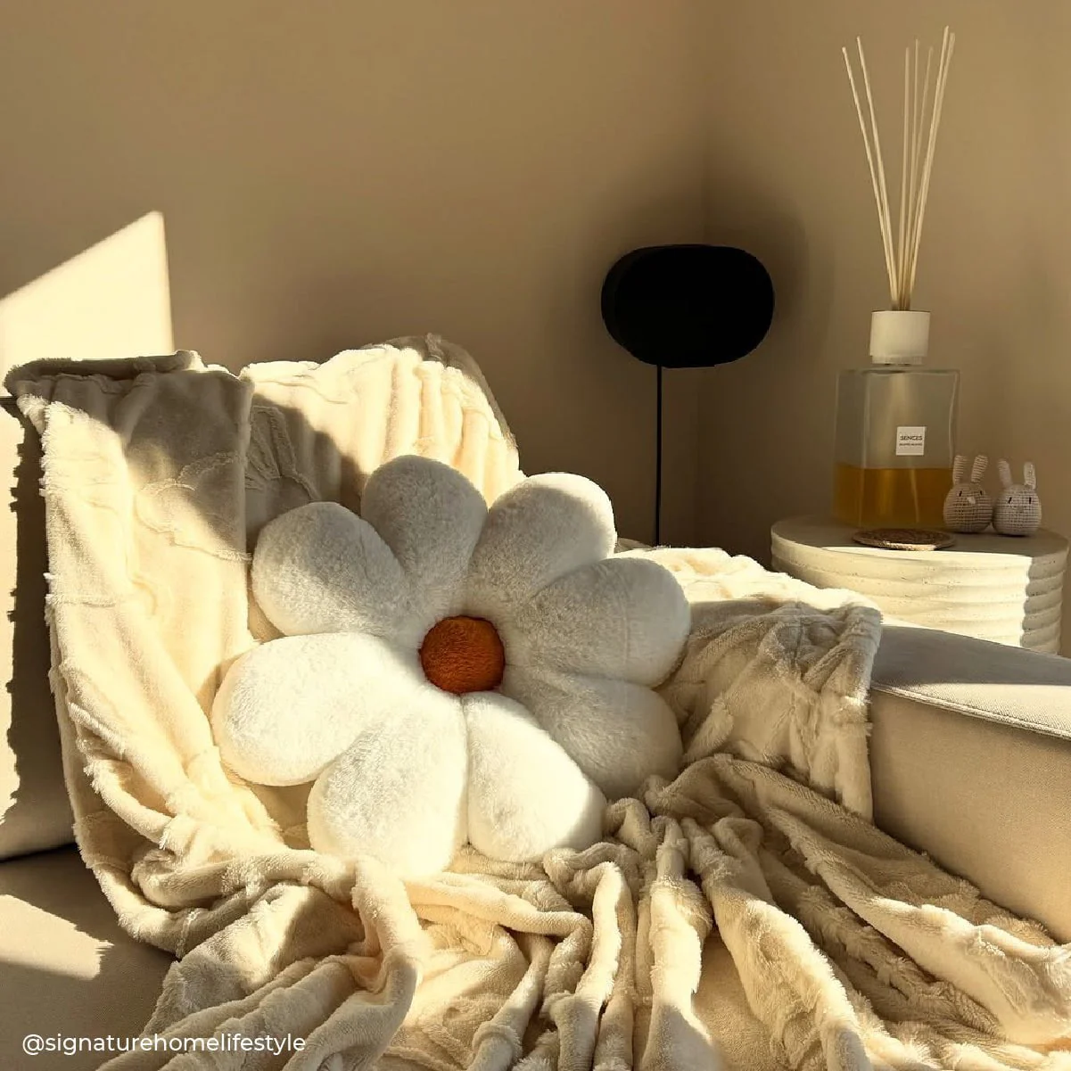 Flower Cushion - Yellow - Image 2