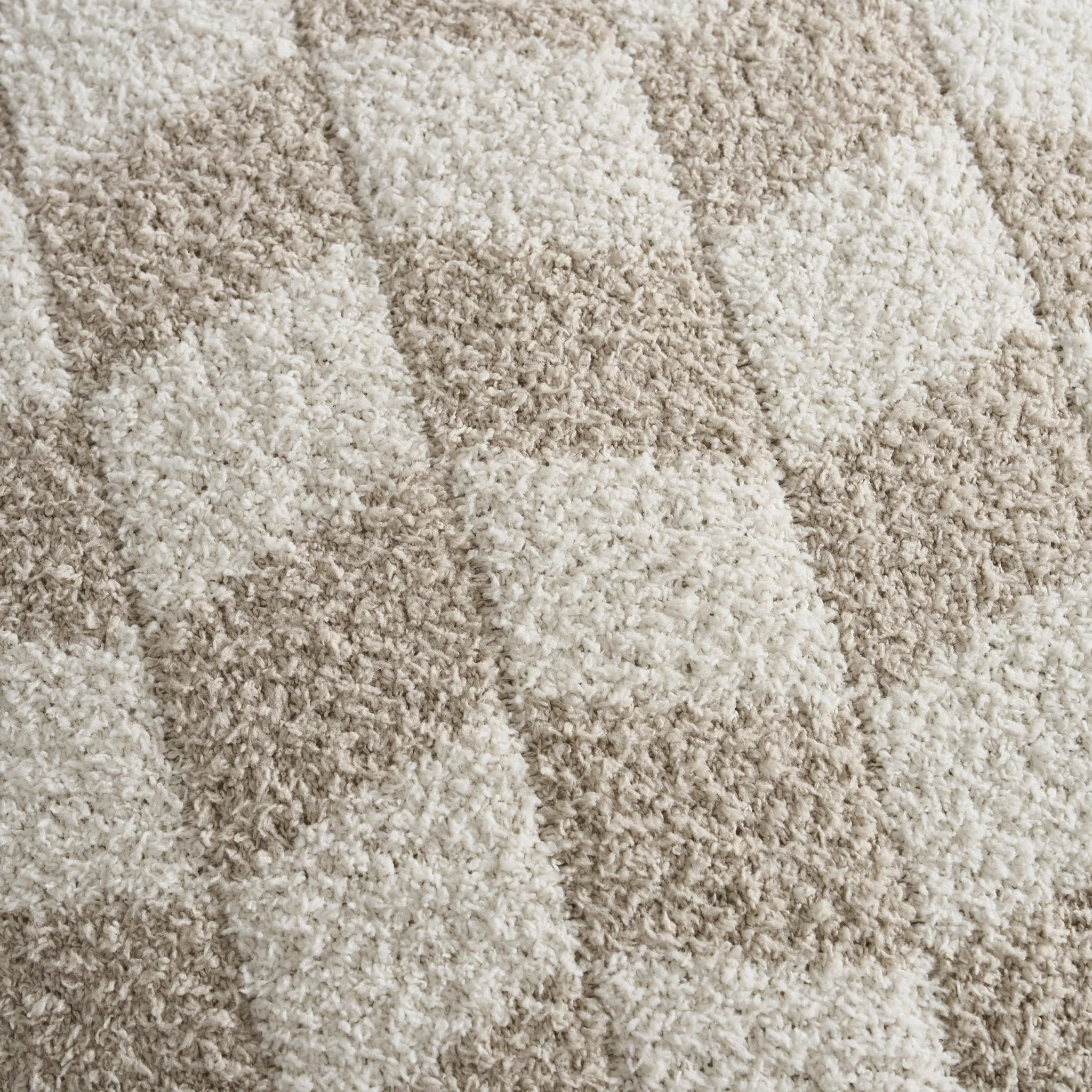 Fluffy Knit Checkerboard Sofa Cushion Cover - Natural - Image 3