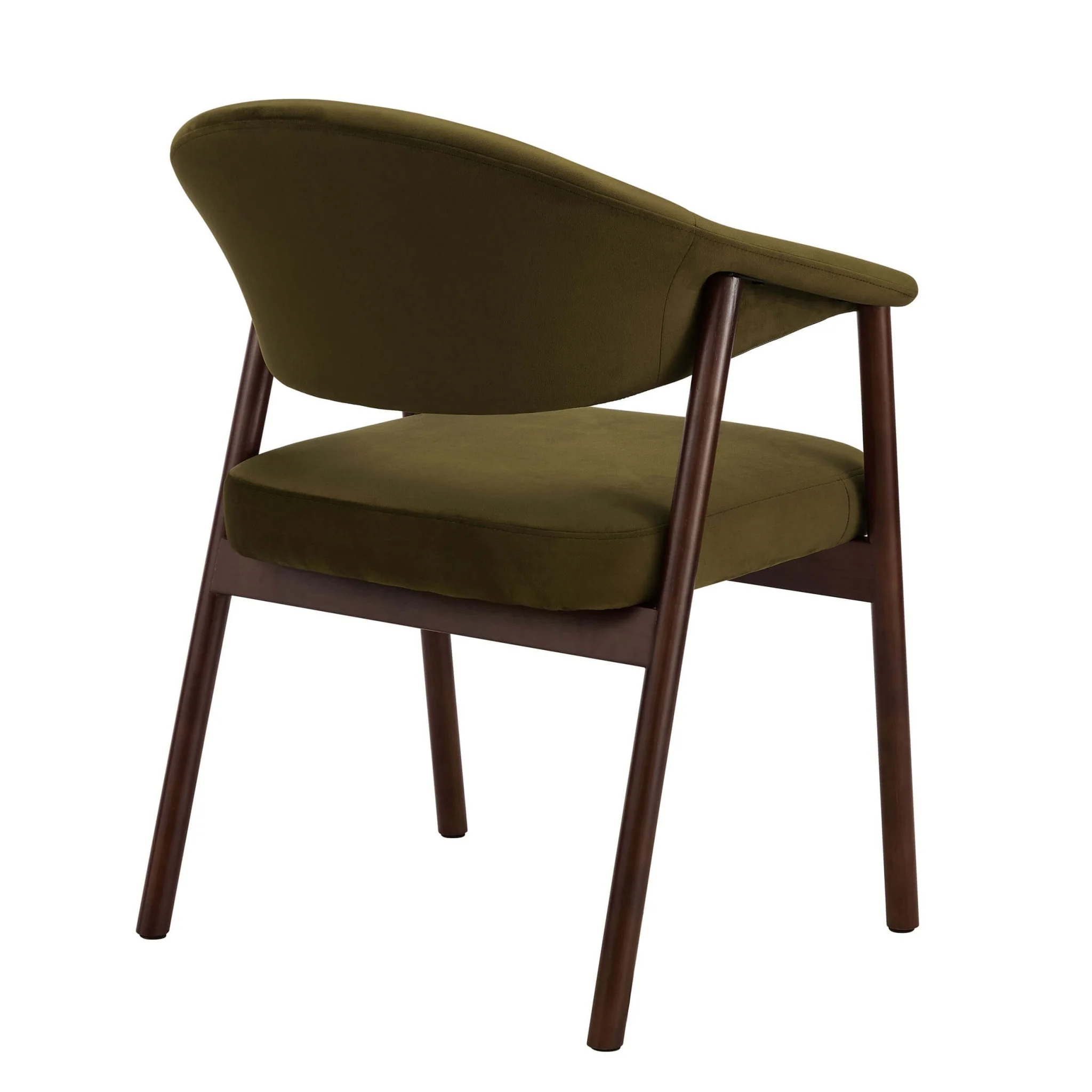 Frankie Dining Chair - Rich Green/Walnut - Image 5