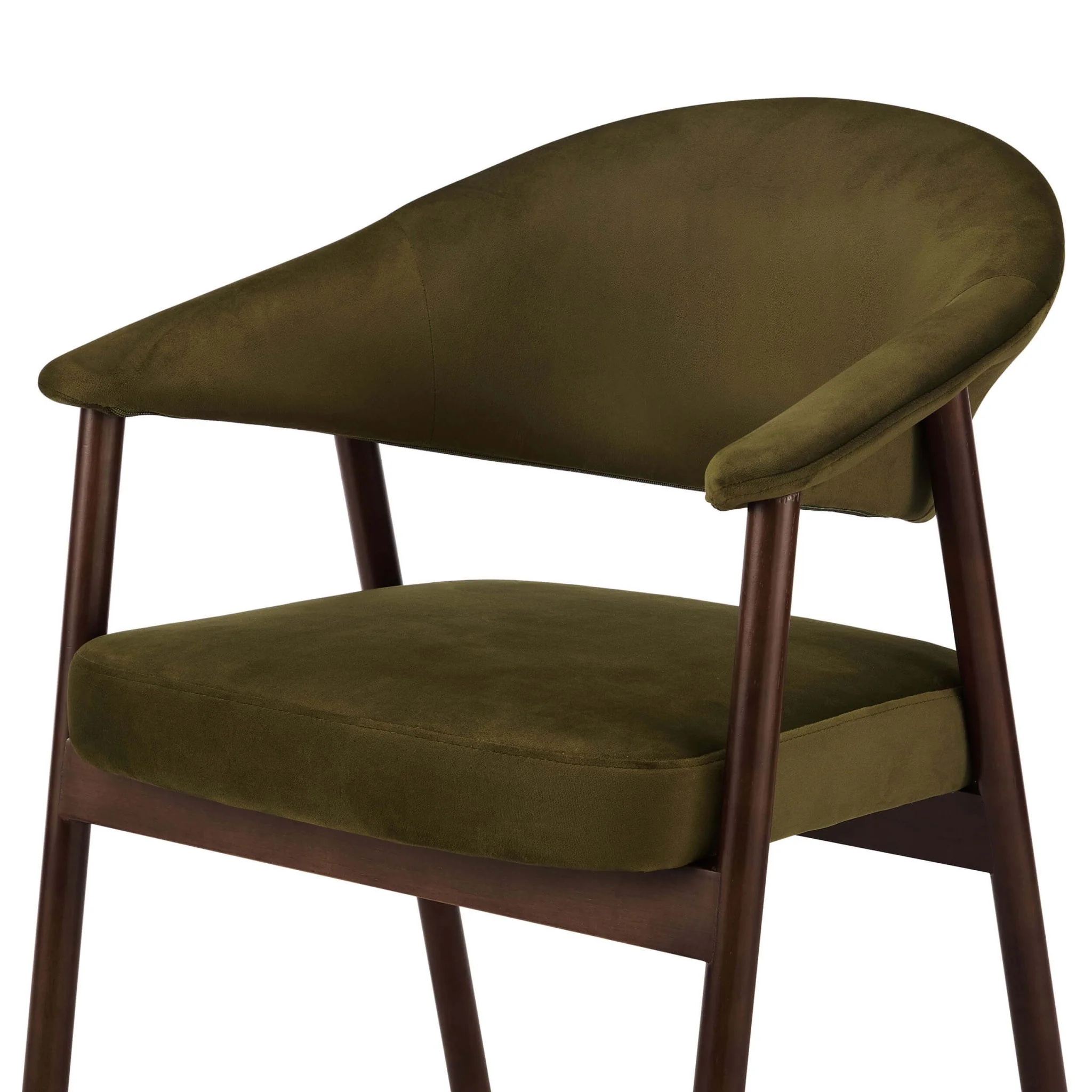 Frankie Dining Chair - Rich Green/Walnut - Image 6