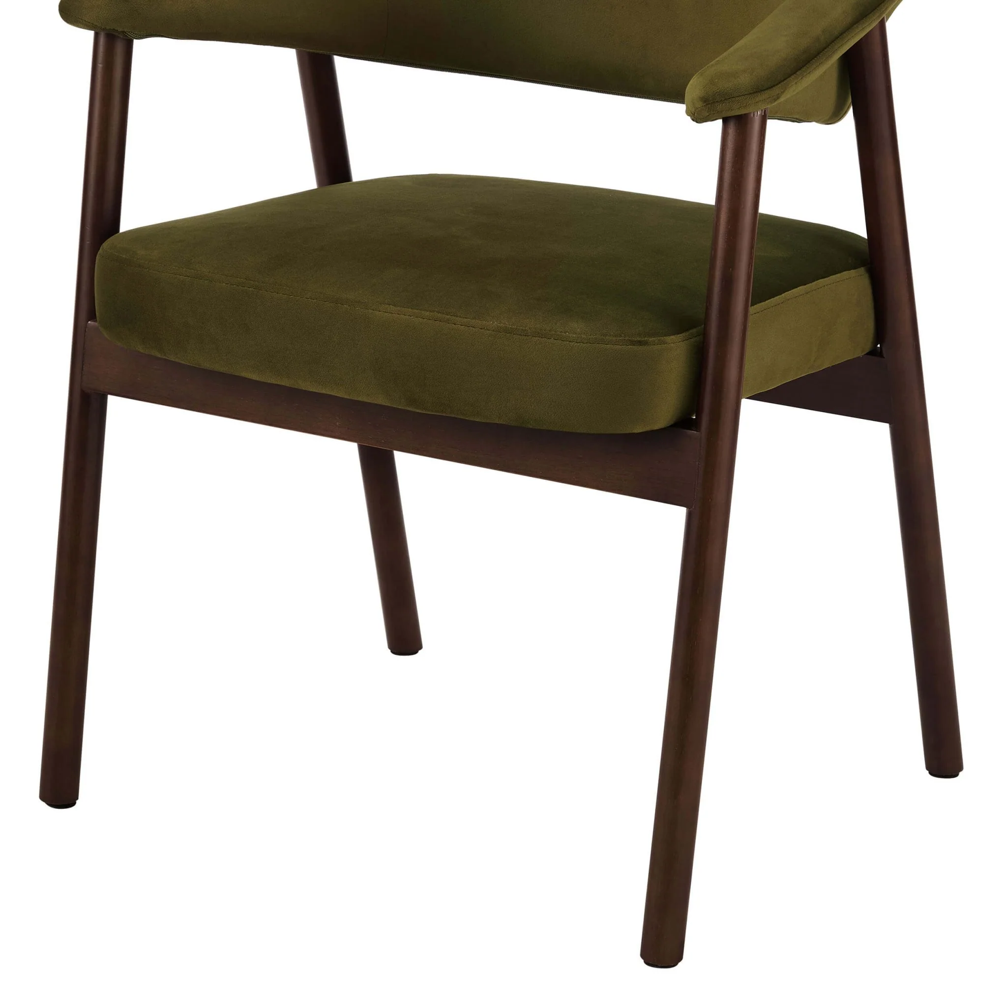 Frankie Dining Chair - Rich Green/Walnut - Image 7