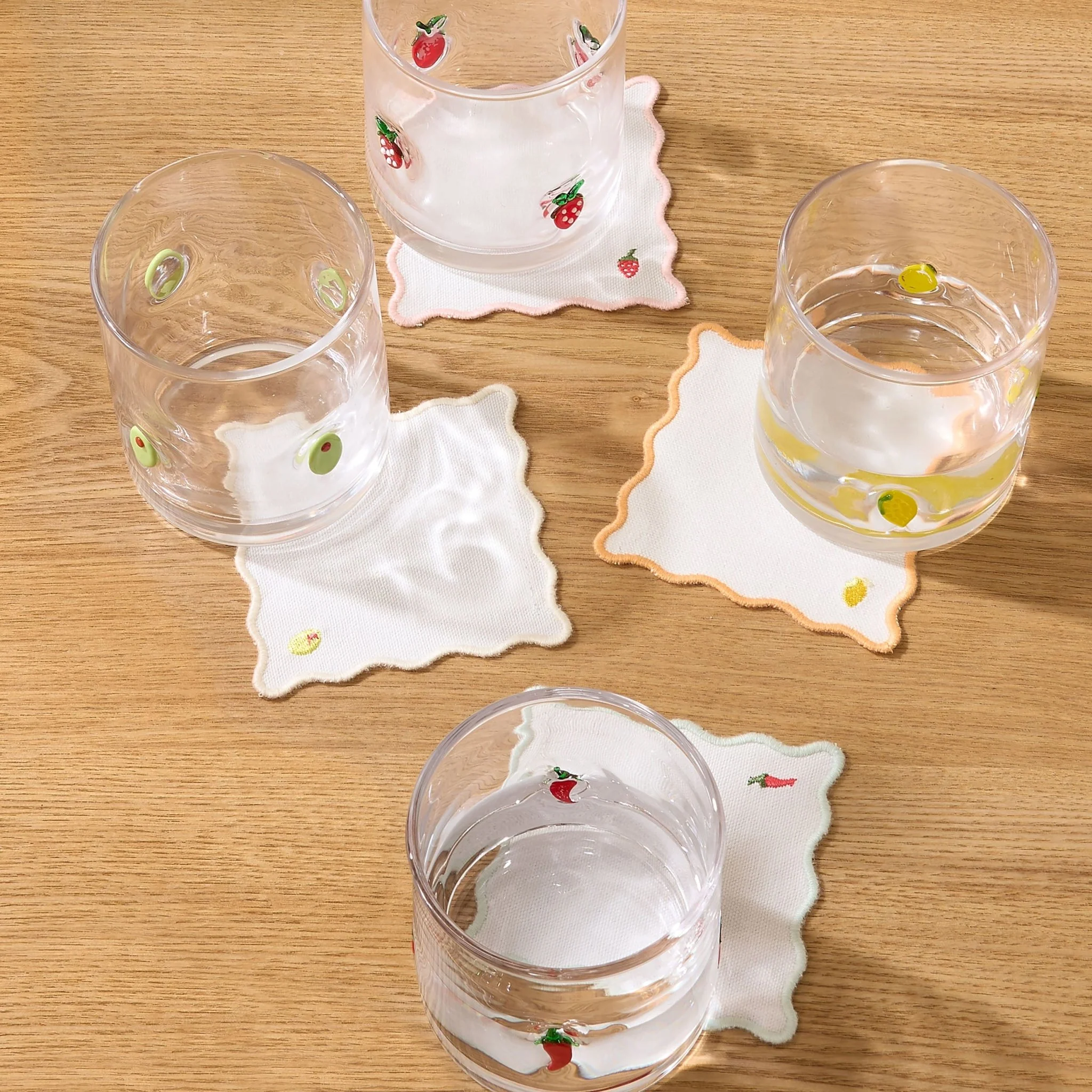 Fruity Glass Tumblers - Set of 4 - Clear - Image 2