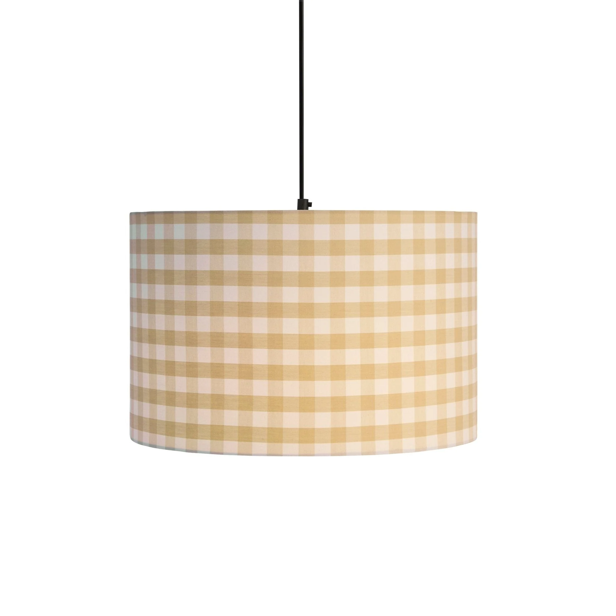 Gabriella Gingham Ceiling Shade - Natural - Image 4