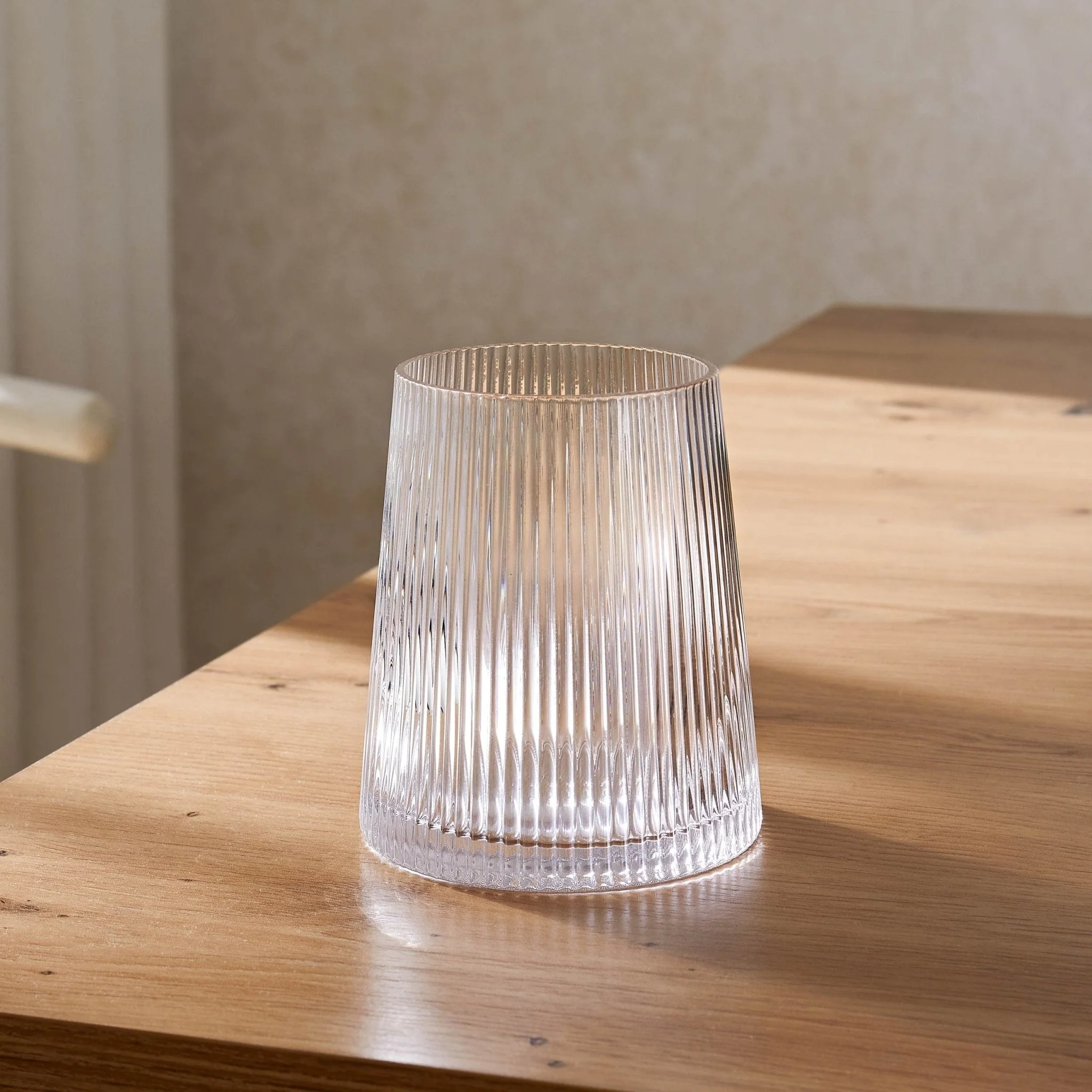 Gatsby Set of 4 Ripple Glass Tumblers - Clear - Image 2