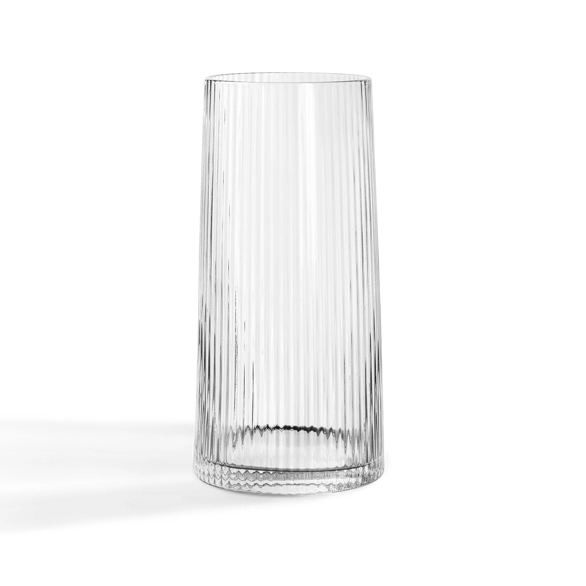 Gatsby Set of 4 Ripple Glass Highballs - Clear - Image 3