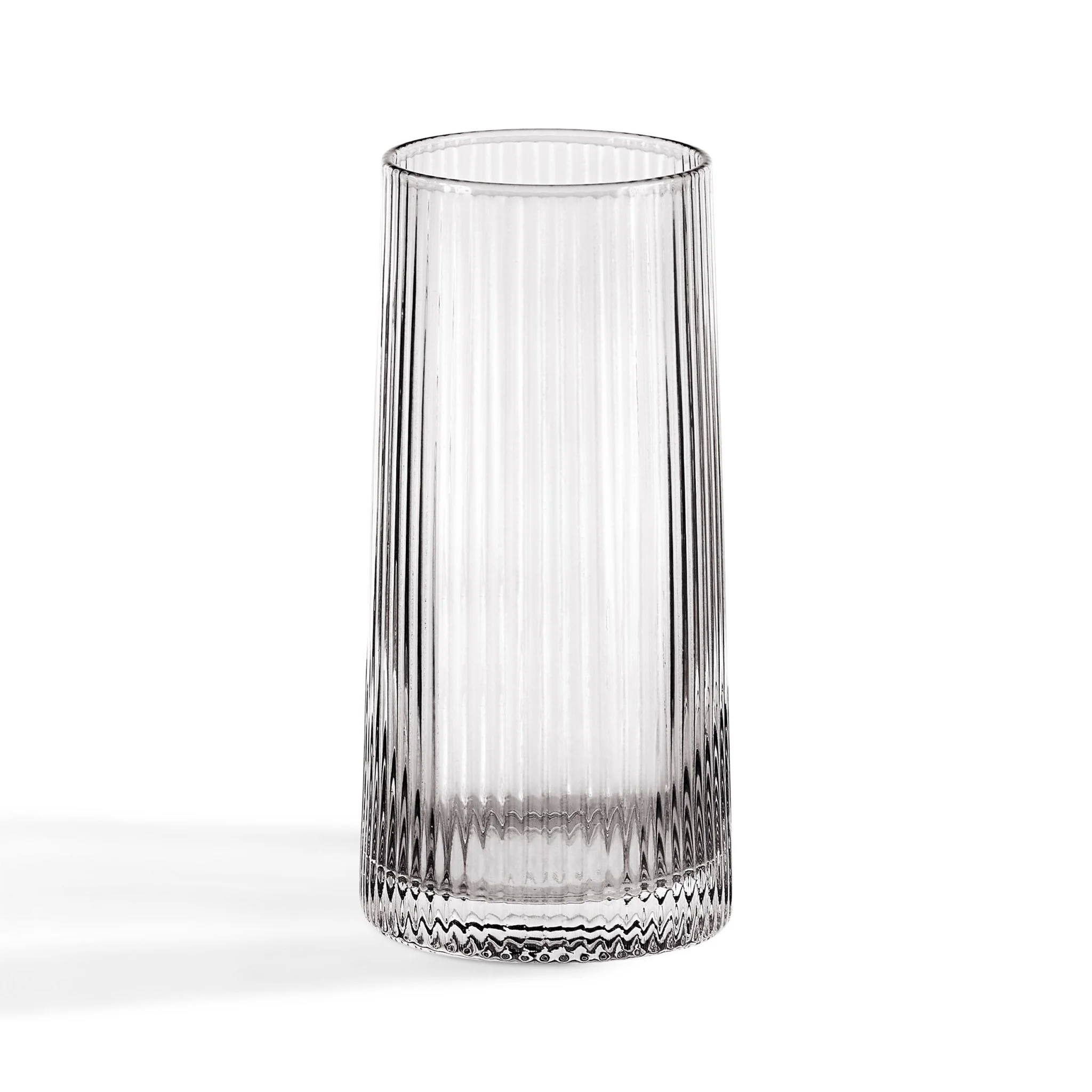 Gatsby Set of 4 Ripple Glass Highballs - Smoked - Image 3