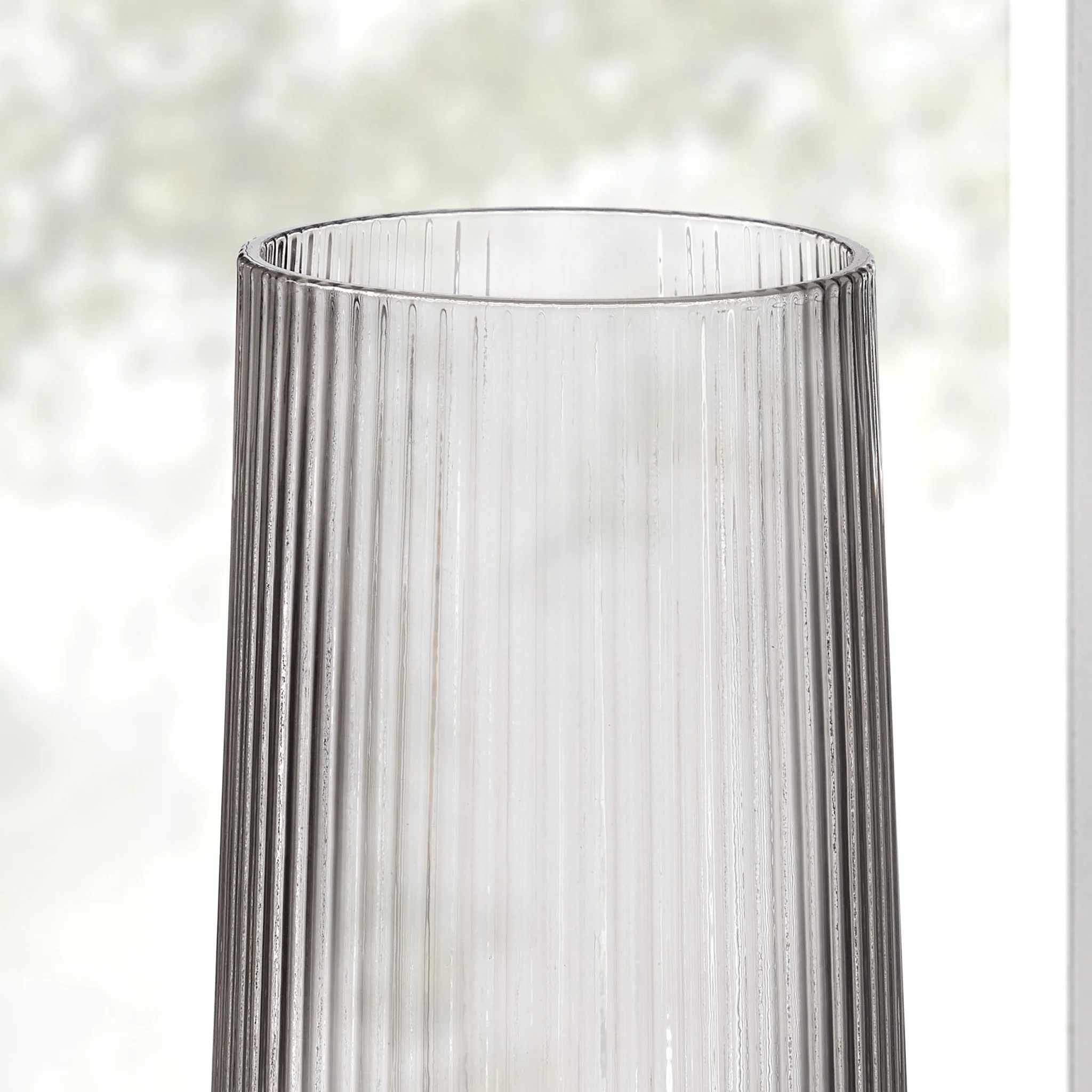Gatsby Set of 4 Ripple Glass Highballs - Smoked - Image 4