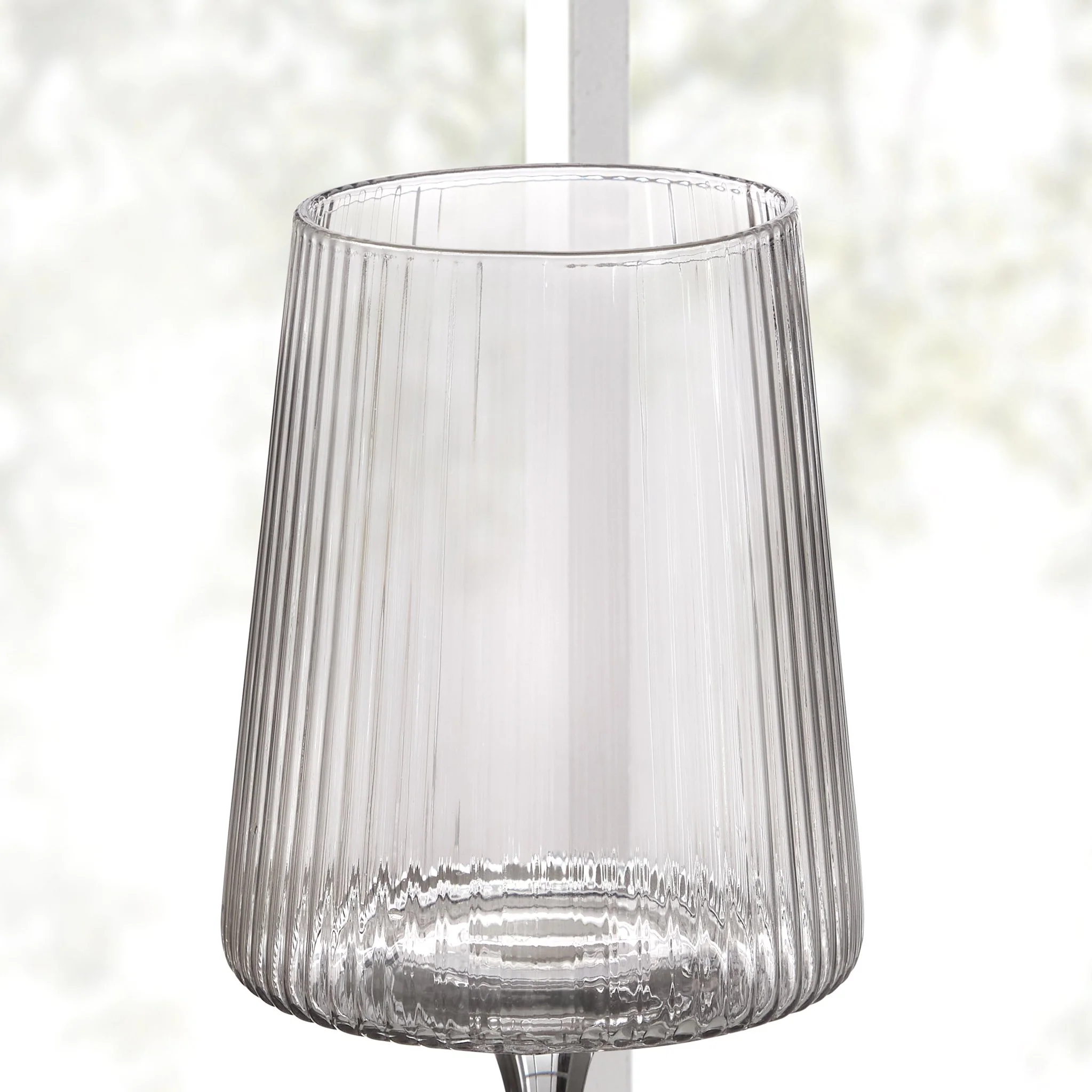 Gatsby Set of 4 Ripple Glass Wine Glasses - Smoked - Image 5