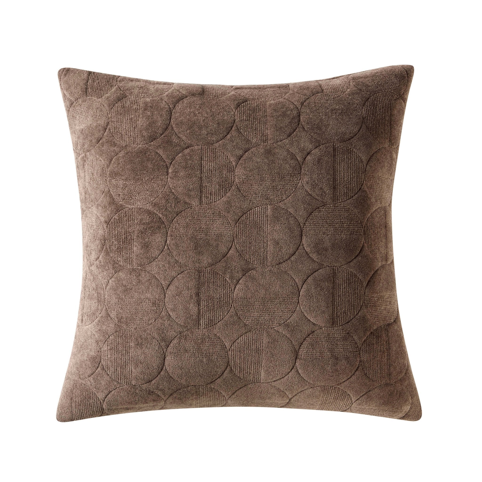 Geometric Embossed Cushion Cover - Taupe - Image 3