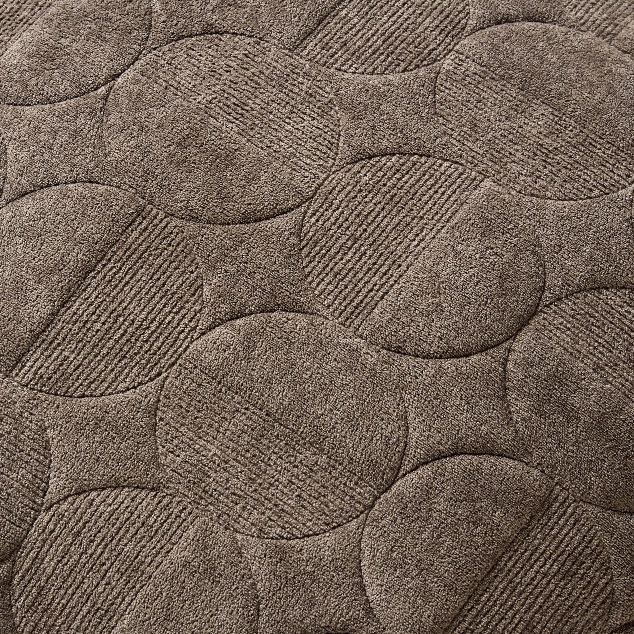 Geometric Embossed Cushion Cover - Taupe - Image 5
