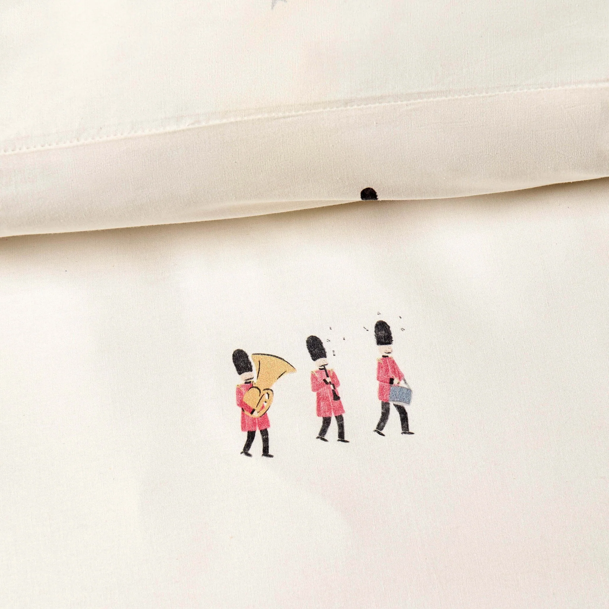 George Little Soldiers 100% Cotton Duvet Cover & Pillowcase set - White - Image 3