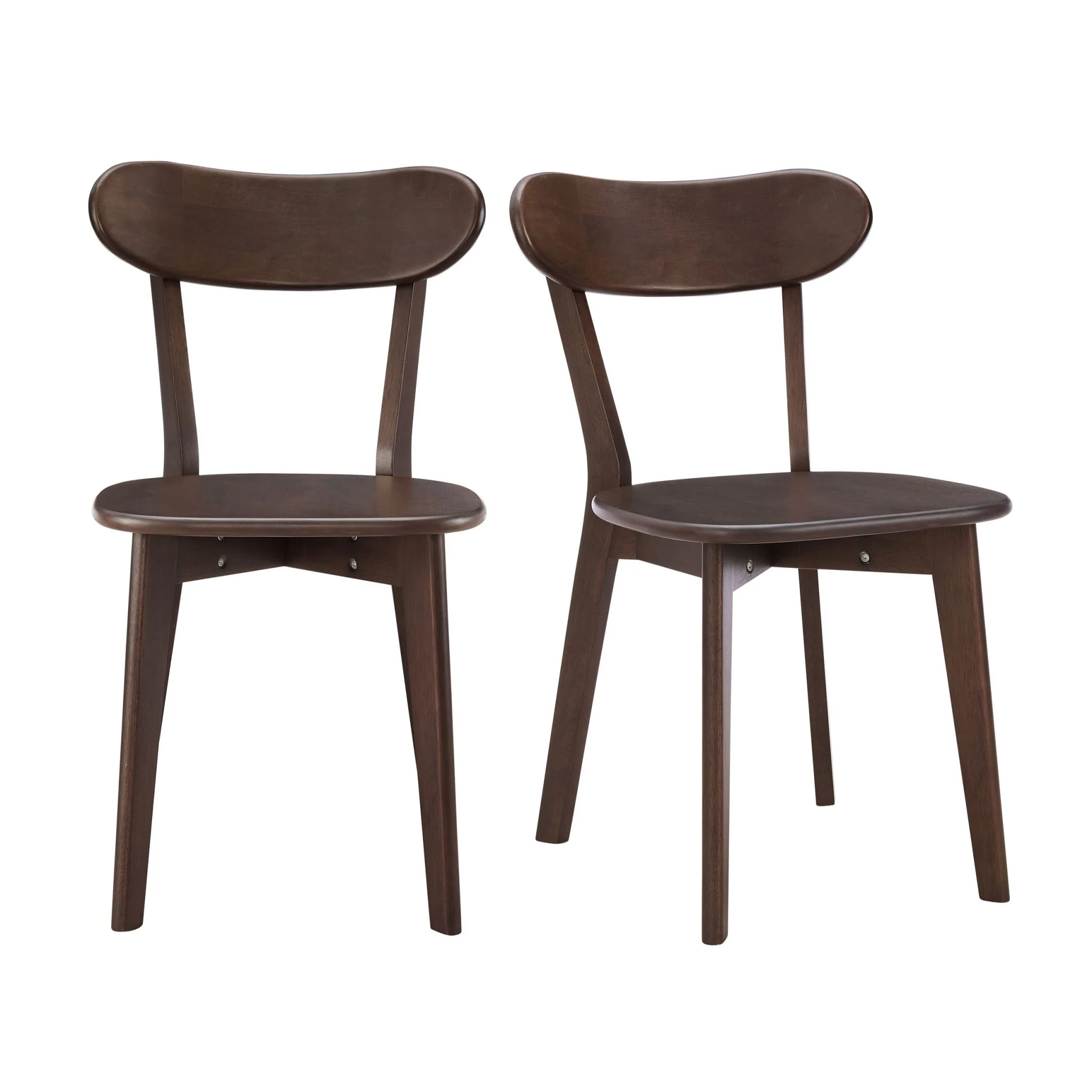 Georgia Set of 2 Dining Chairs - Walnut - Image 2