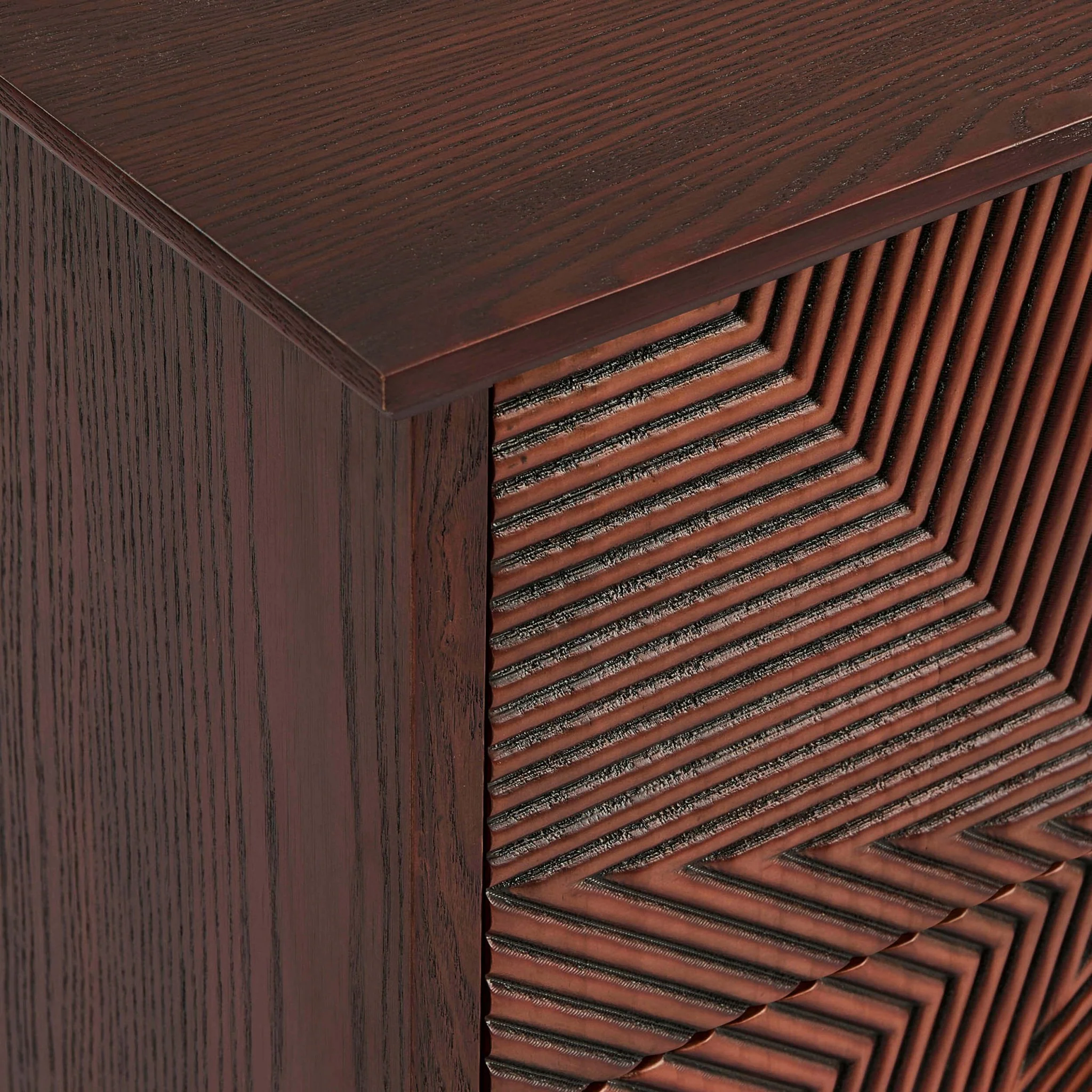 Georgie 2 Drawer Bedside Table - Mahogany - Image 10